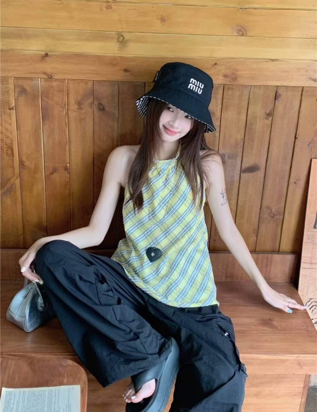 miumiu双面渔夫帽 一比一开模定制，头围57cm男女通用