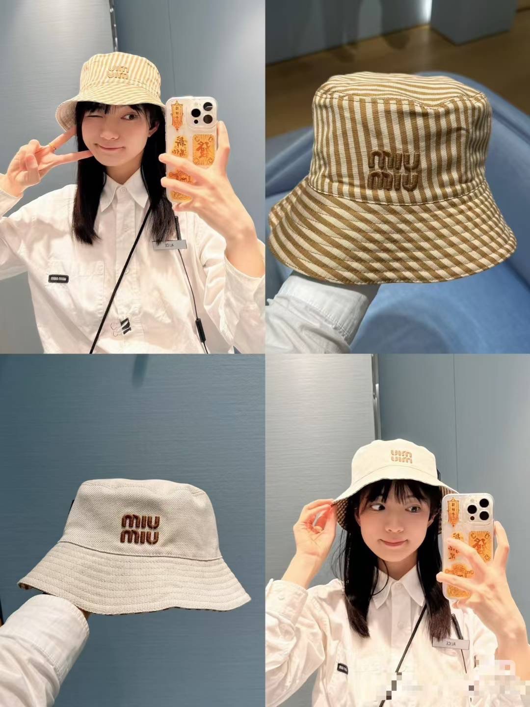 miumiu双面渔夫帽 一比一开模定制，头围57cm男女通用