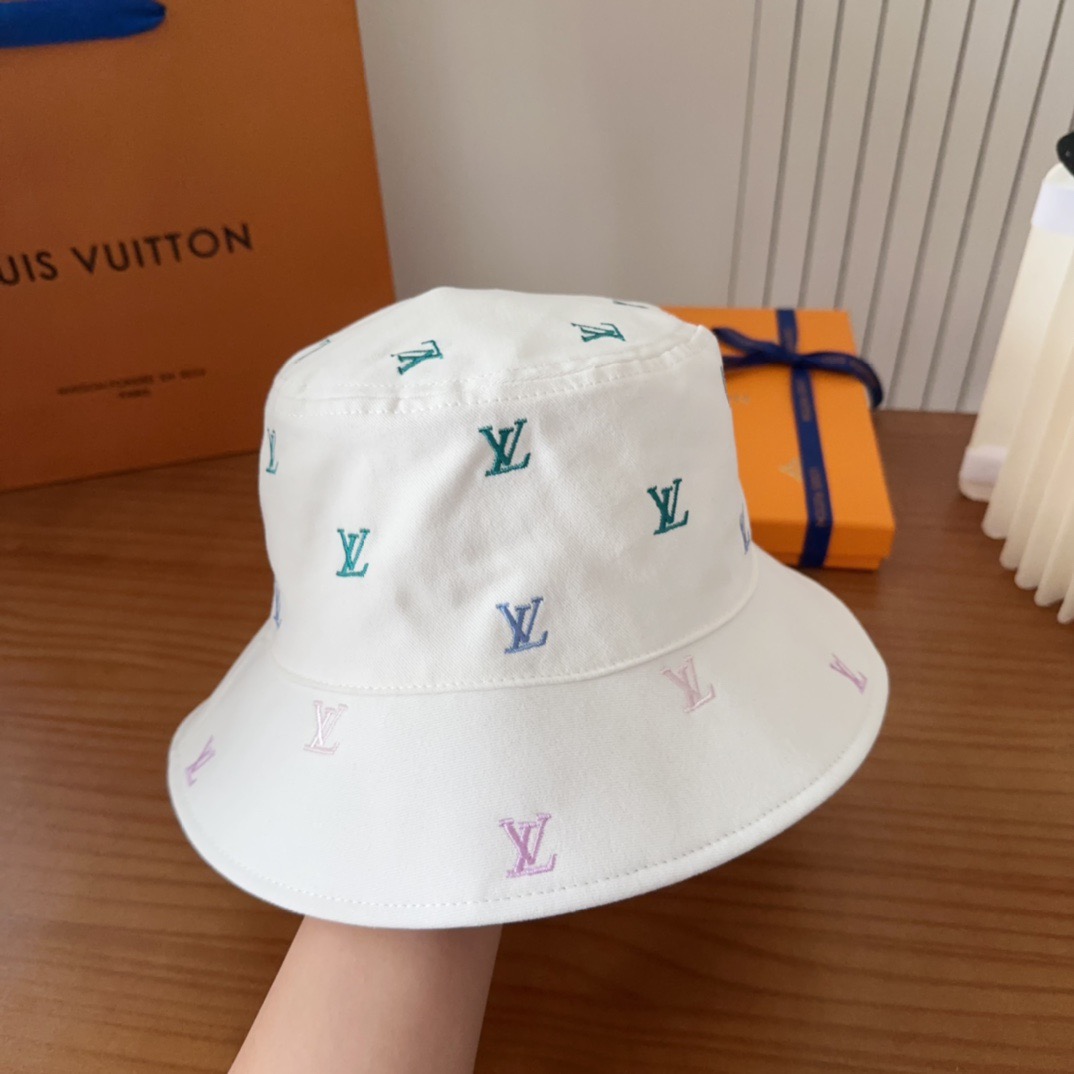 LV路易威登渔夫帽 轻盈透气。完美版型，独家实物拍摄，男女适用