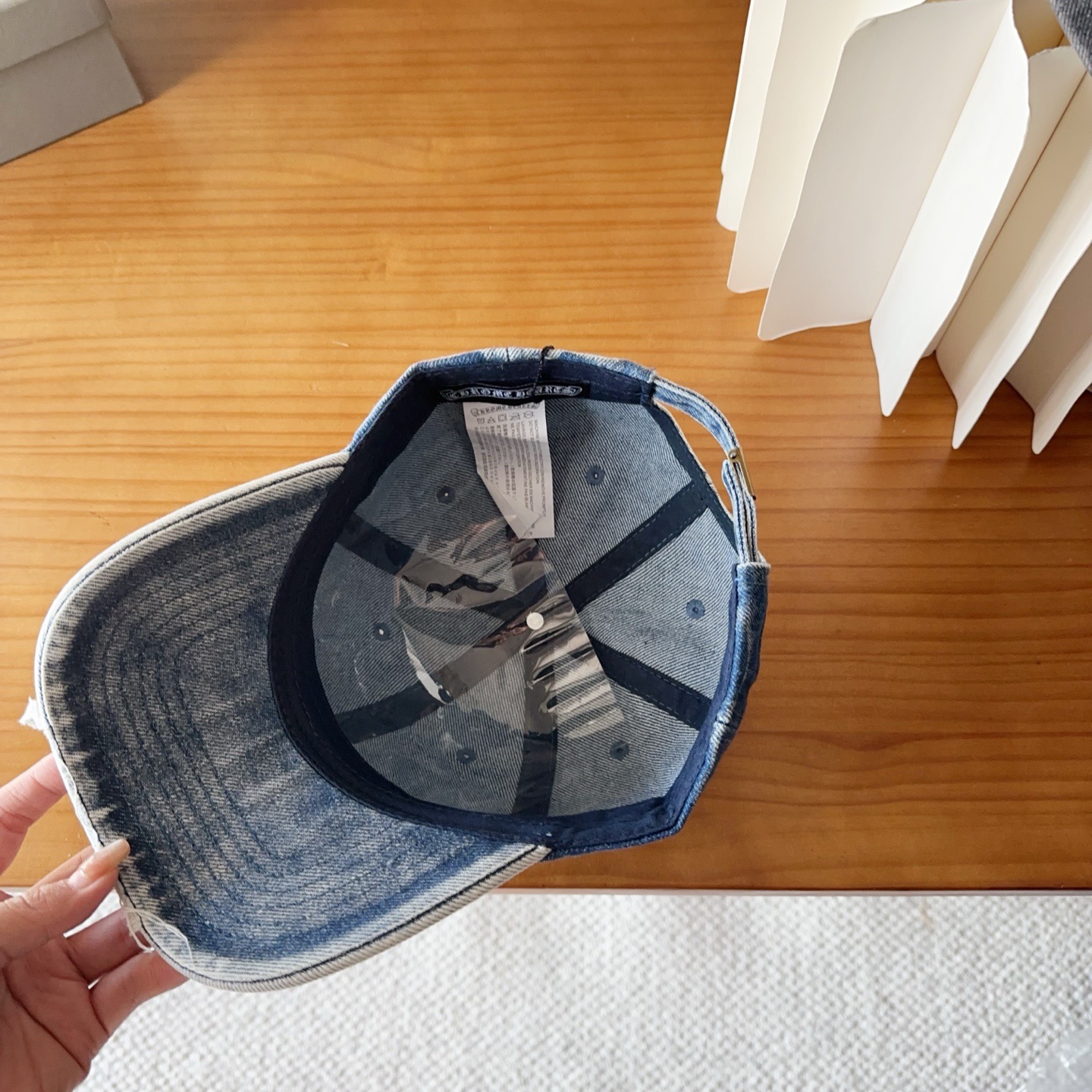 Chrome Hearts 克罗心💓早春韩版时尚复古做旧破洞帽子磨损设计百搭棒球帽鸭舌帽