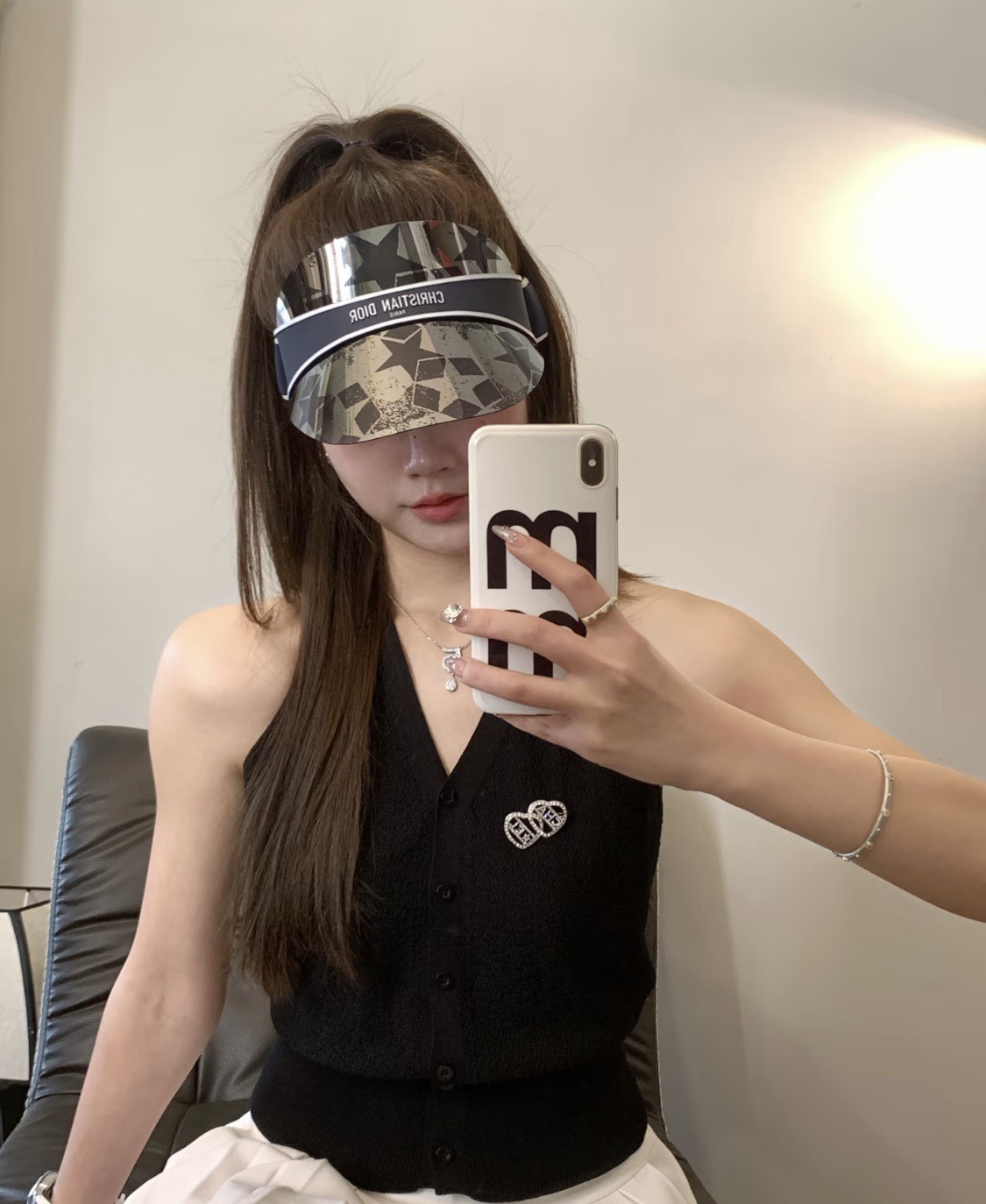 𝐷𝑖𝑜𝑟 星星老花 时尚很拉风哦！ 空顶遮阳帽✨ 真的太喜欢