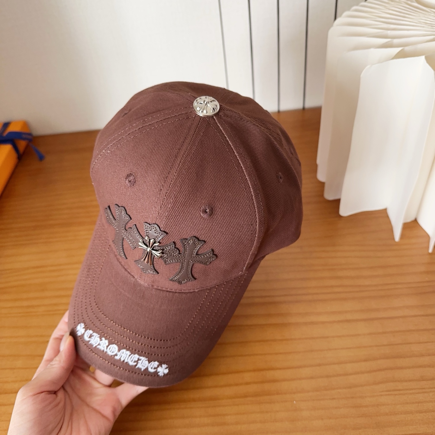 Chrome Hearts 克罗心💓早春韩版时尚复古做旧破洞帽子磨损设计百搭棒球帽鸭舌帽