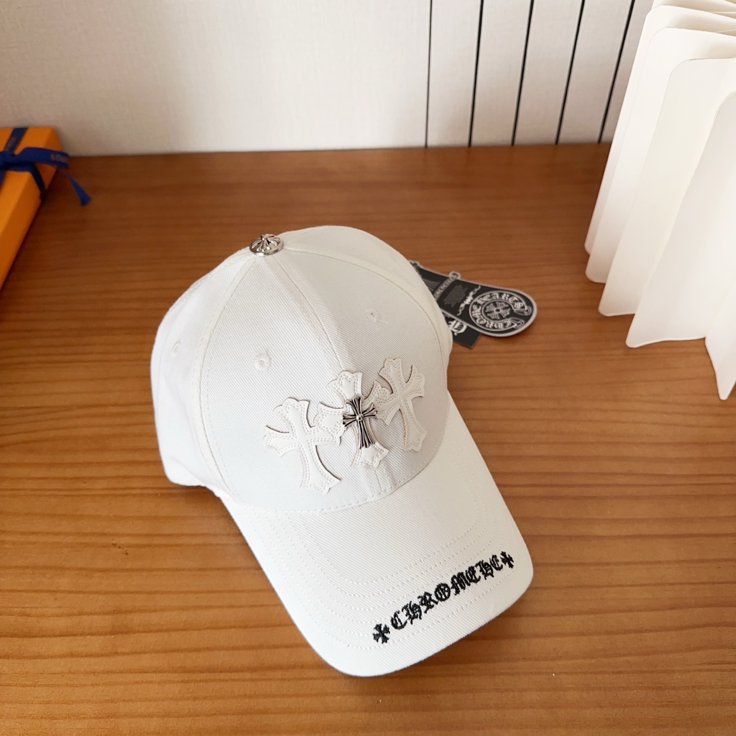 Chrome Hearts 克罗心💓早春韩版时尚复古做旧破洞帽子磨损设计百搭棒球帽鸭舌帽