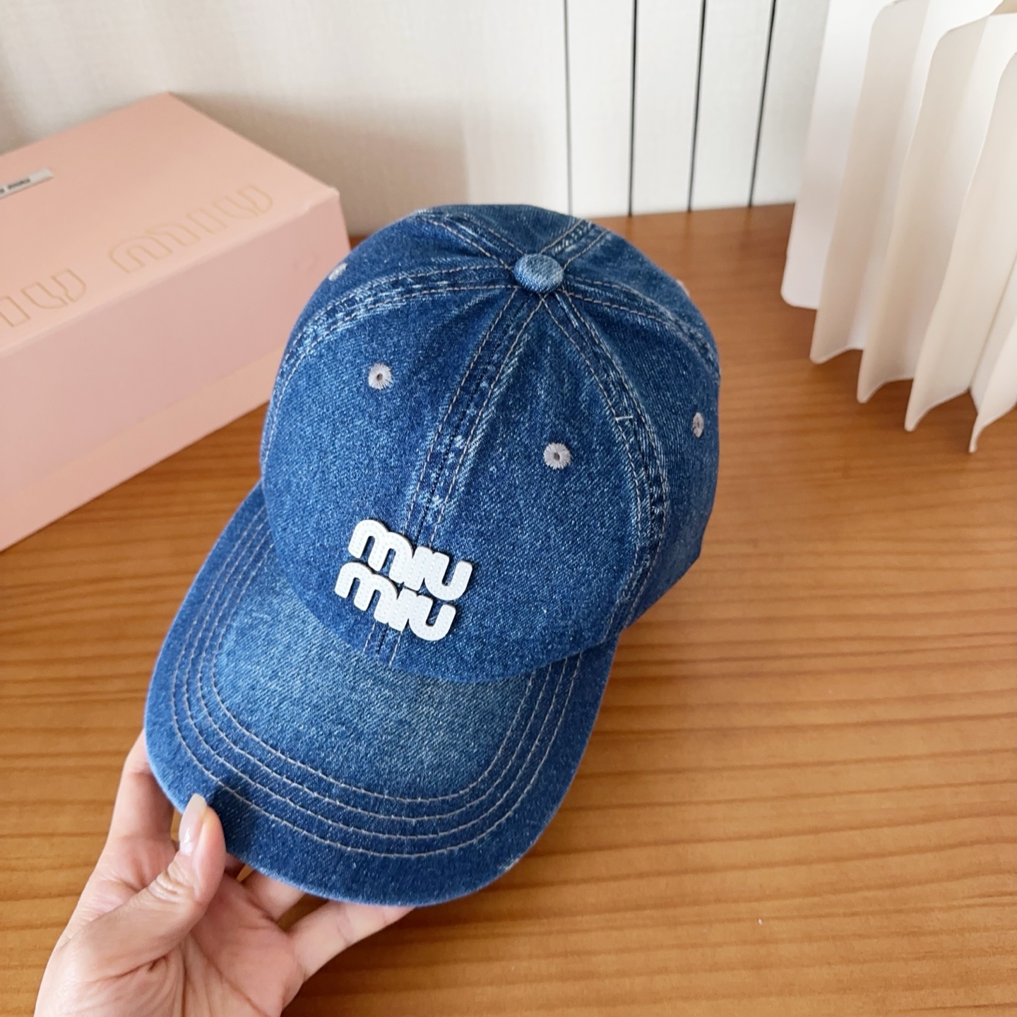 谬谬miumiu 原单 新款棒球帽，正品开模订制，原版做工细致质量超赞！