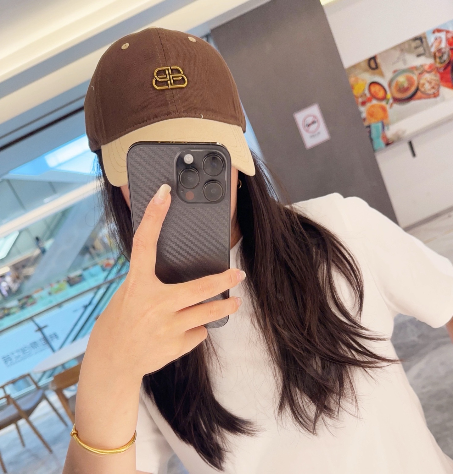 Balencia*a 巴黎世家刺绣字母新款棒球帽现货秒发🧢简约时尚超级无敌好看的帽子！情侣款！