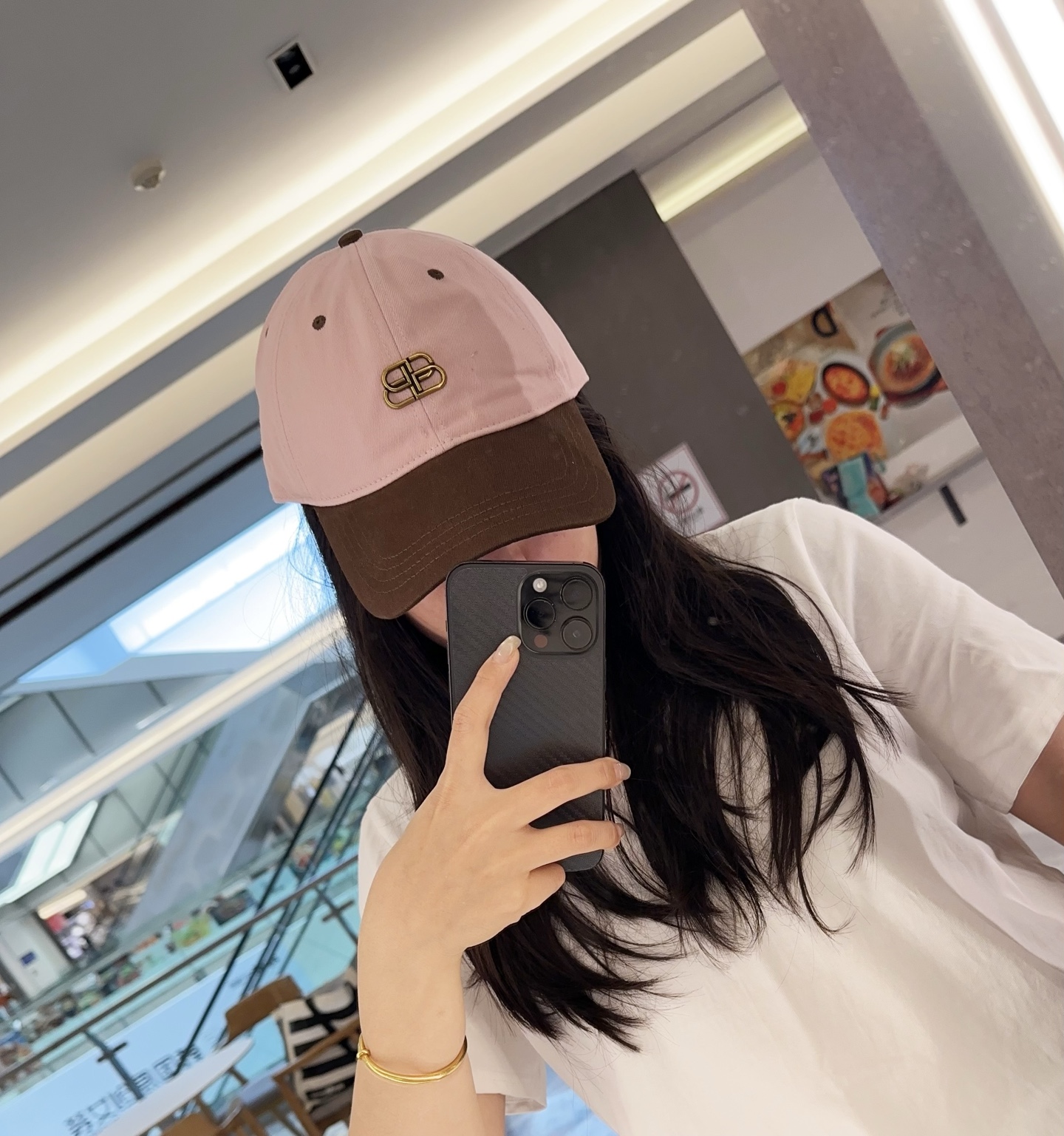 Balencia*a 巴黎世家刺绣字母新款棒球帽现货秒发🧢简约时尚超级无敌好看的帽子！情侣款！