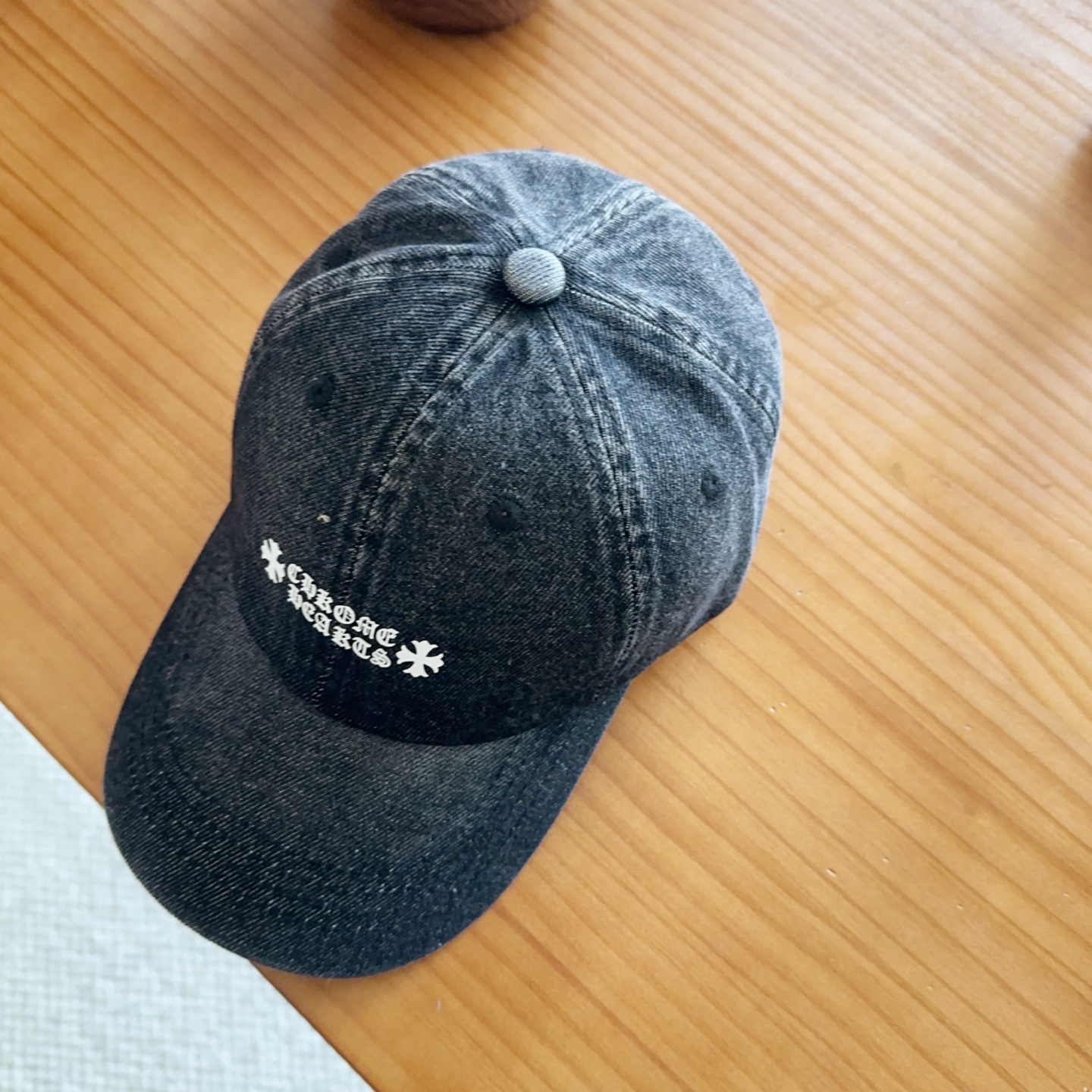 Chrome Hearts 克罗心💓早春韩版时尚复古拼色牛仔棒球帽🧢鸭舌帽
