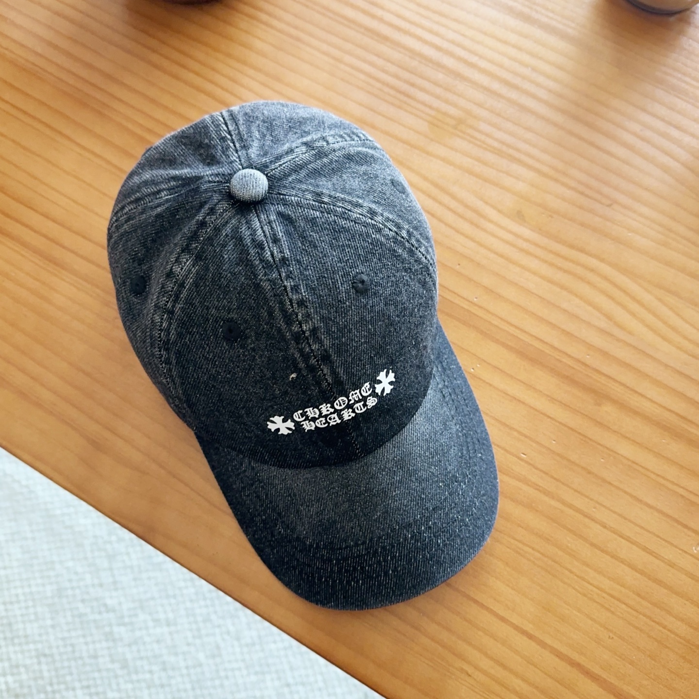 Chrome Hearts 克罗心💓早春韩版时尚复古拼色牛仔棒球帽🧢鸭舌帽