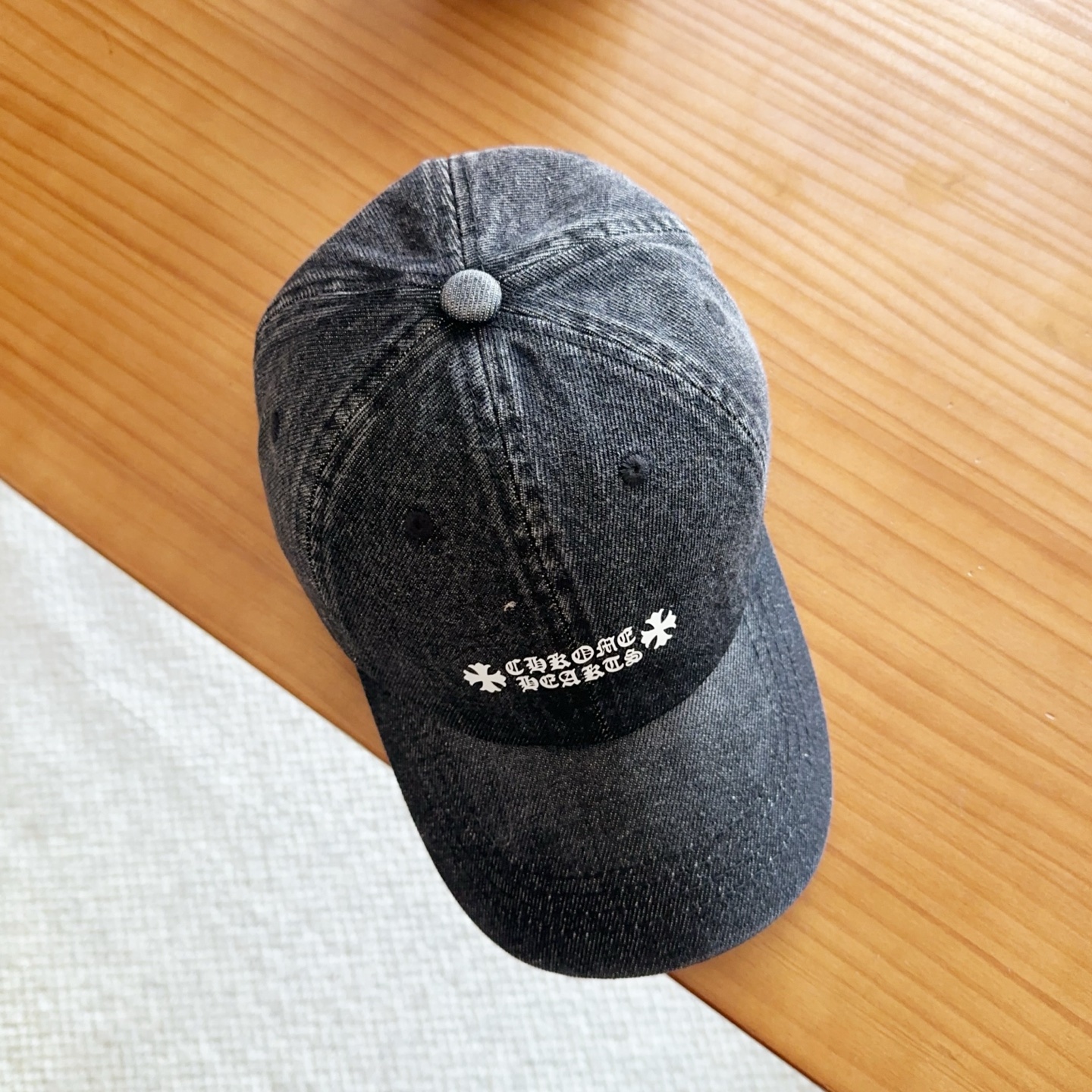 Chrome Hearts 克罗心💓早春韩版时尚复古拼色牛仔棒球帽🧢鸭舌帽