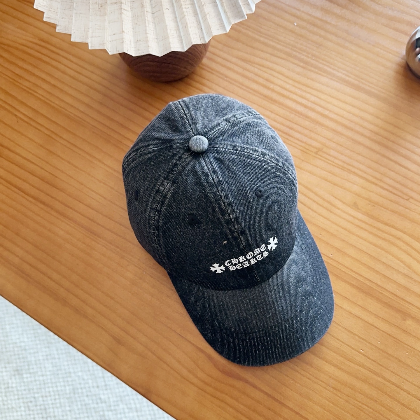 Chrome Hearts 克罗心💓早春韩版时尚复古拼色牛仔棒球帽🧢鸭舌帽
