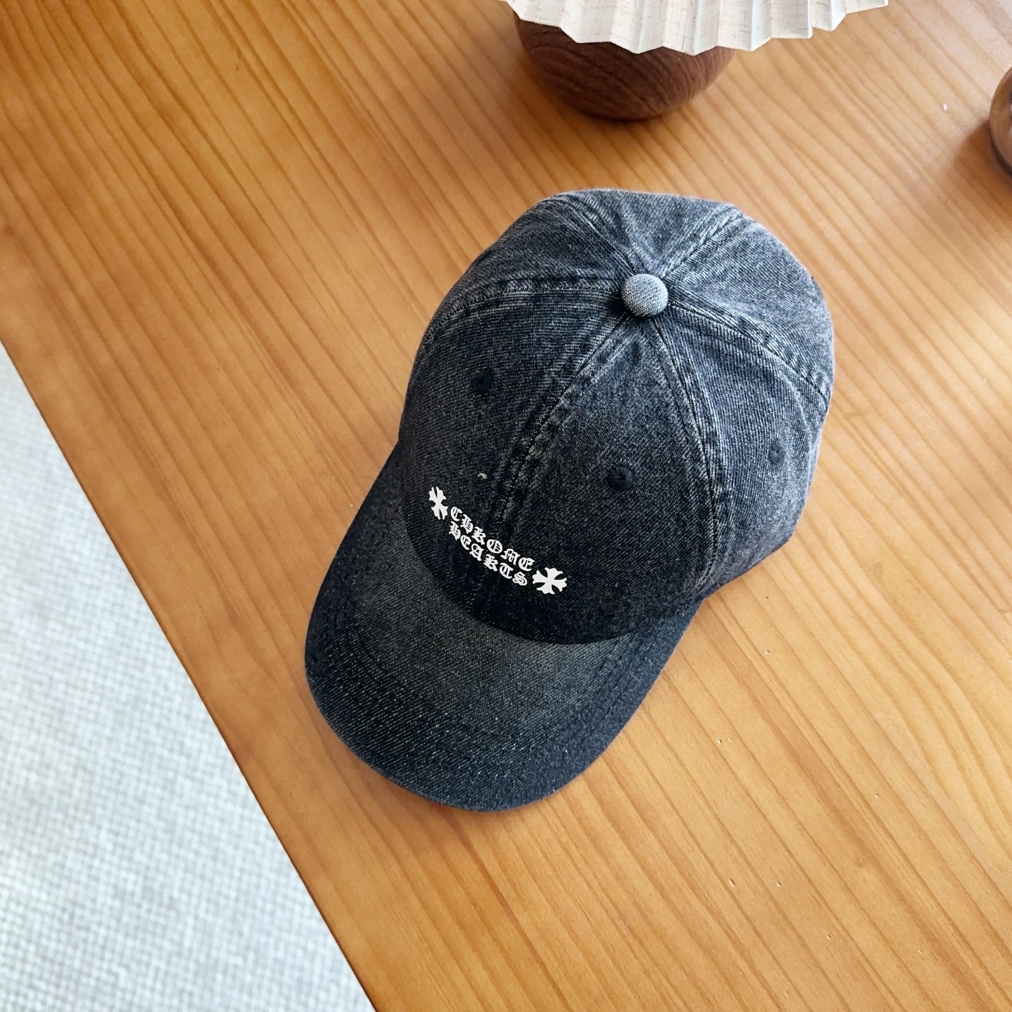 Chrome Hearts 克罗心💓早春韩版时尚复古拼色牛仔棒球帽🧢鸭舌帽