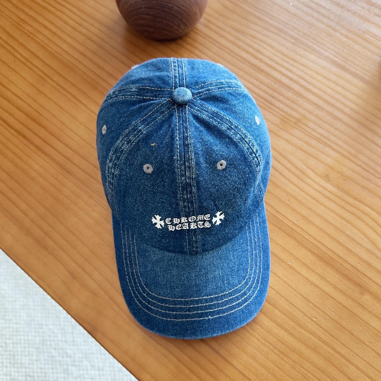 Chrome Hearts 克罗心💓早春韩版时尚复古拼色牛仔棒球帽🧢鸭舌帽