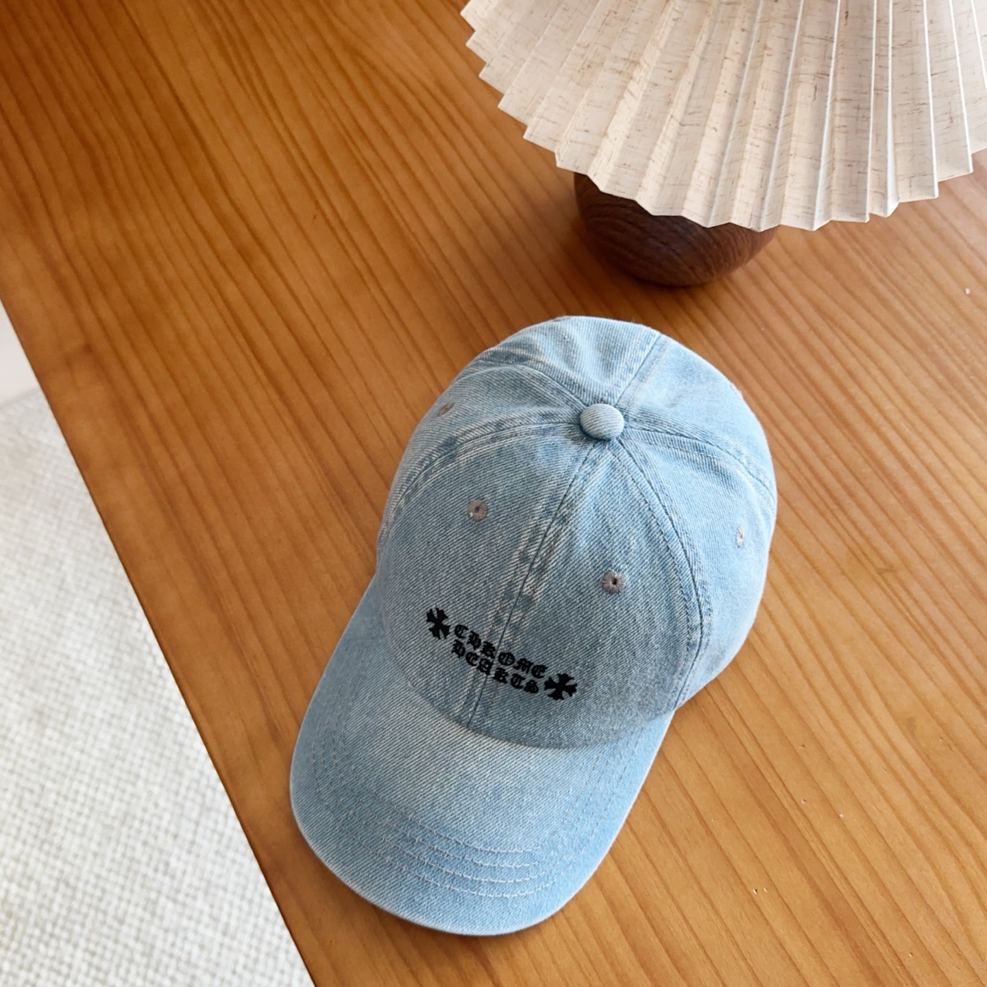 Chrome Hearts 克罗心💓早春韩版时尚复古拼色牛仔棒球帽🧢鸭舌帽
