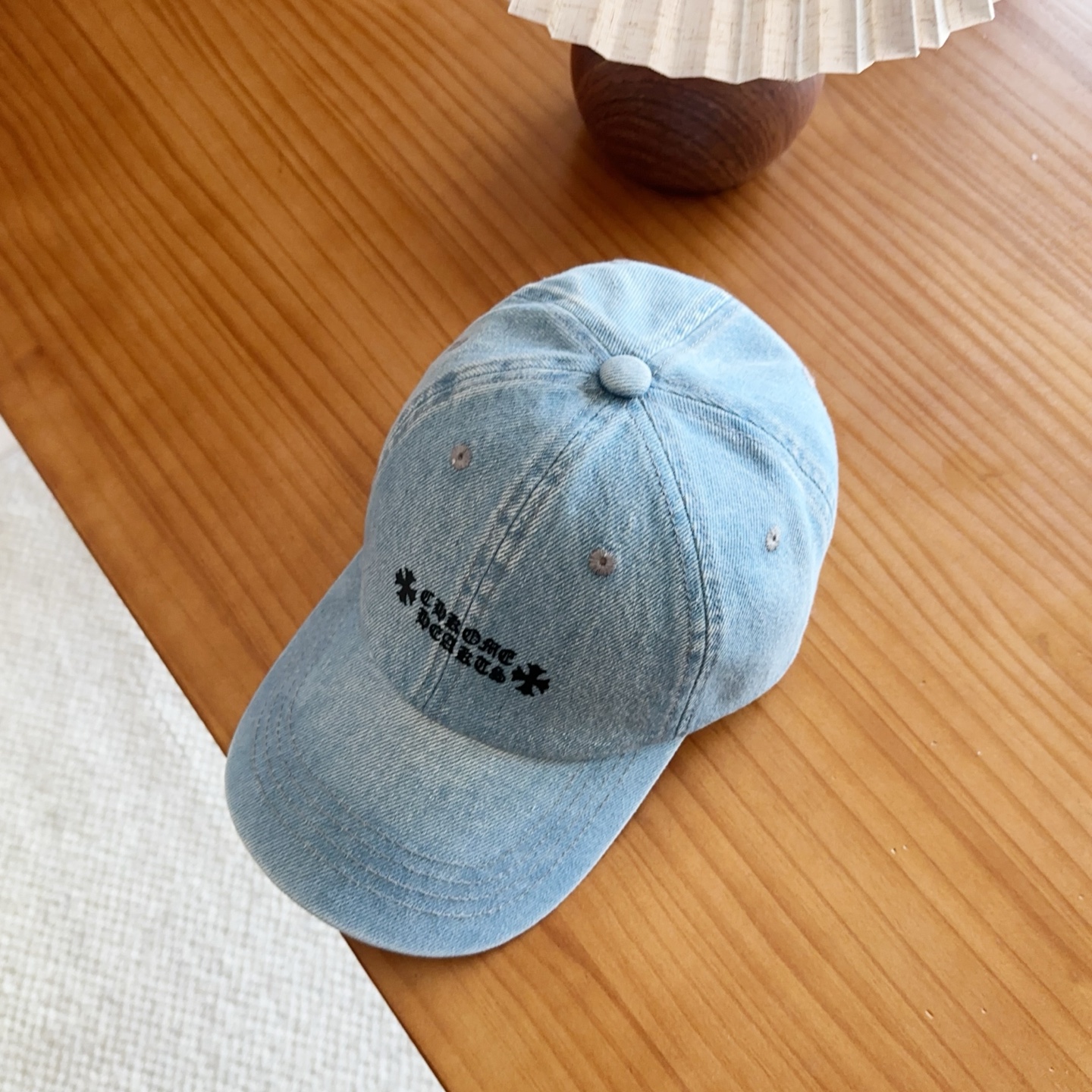 Chrome Hearts 克罗心💓早春韩版时尚复古拼色牛仔棒球帽🧢鸭舌帽