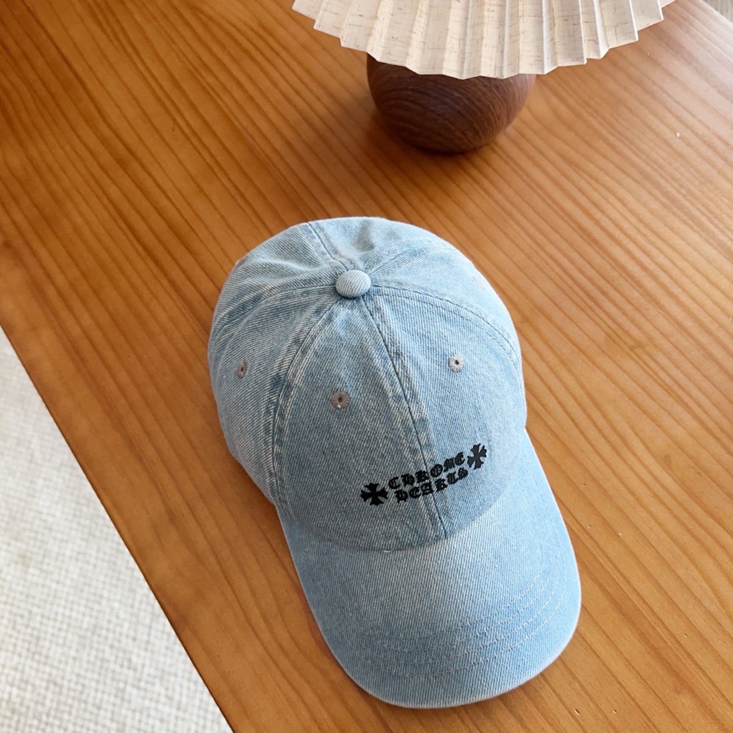 Chrome Hearts 克罗心💓早春韩版时尚复古拼色牛仔棒球帽🧢鸭舌帽