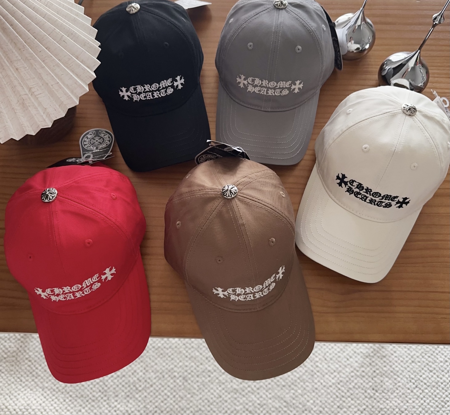 Chrome Hearts 克罗心💓早春韩版时尚复古拼色牛仔棒球帽🧢鸭舌帽