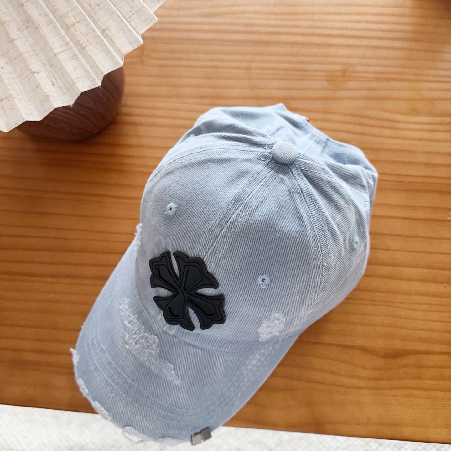 Chrome Hearts 克罗心💓早春韩版时尚复古拼色牛仔棒球帽🧢鸭舌帽
