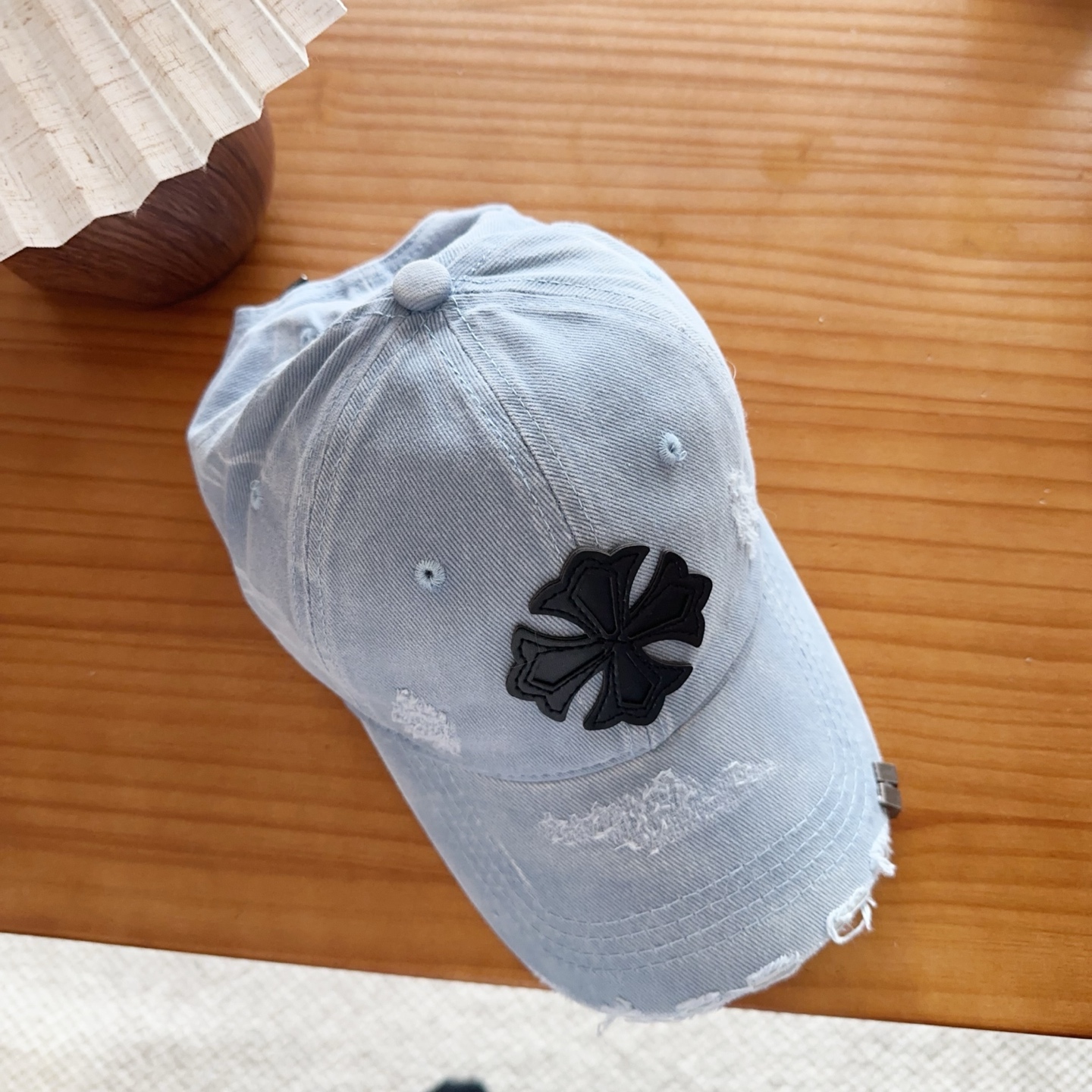 Chrome Hearts 克罗心💓早春韩版时尚复古拼色牛仔棒球帽🧢鸭舌帽