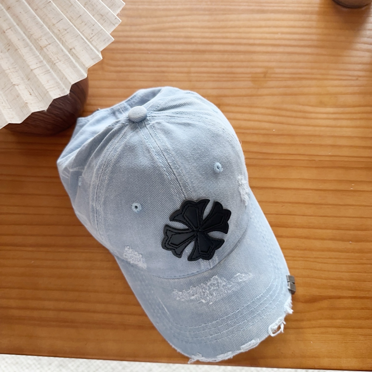 Chrome Hearts 克罗心💓早春韩版时尚复古拼色牛仔棒球帽🧢鸭舌帽