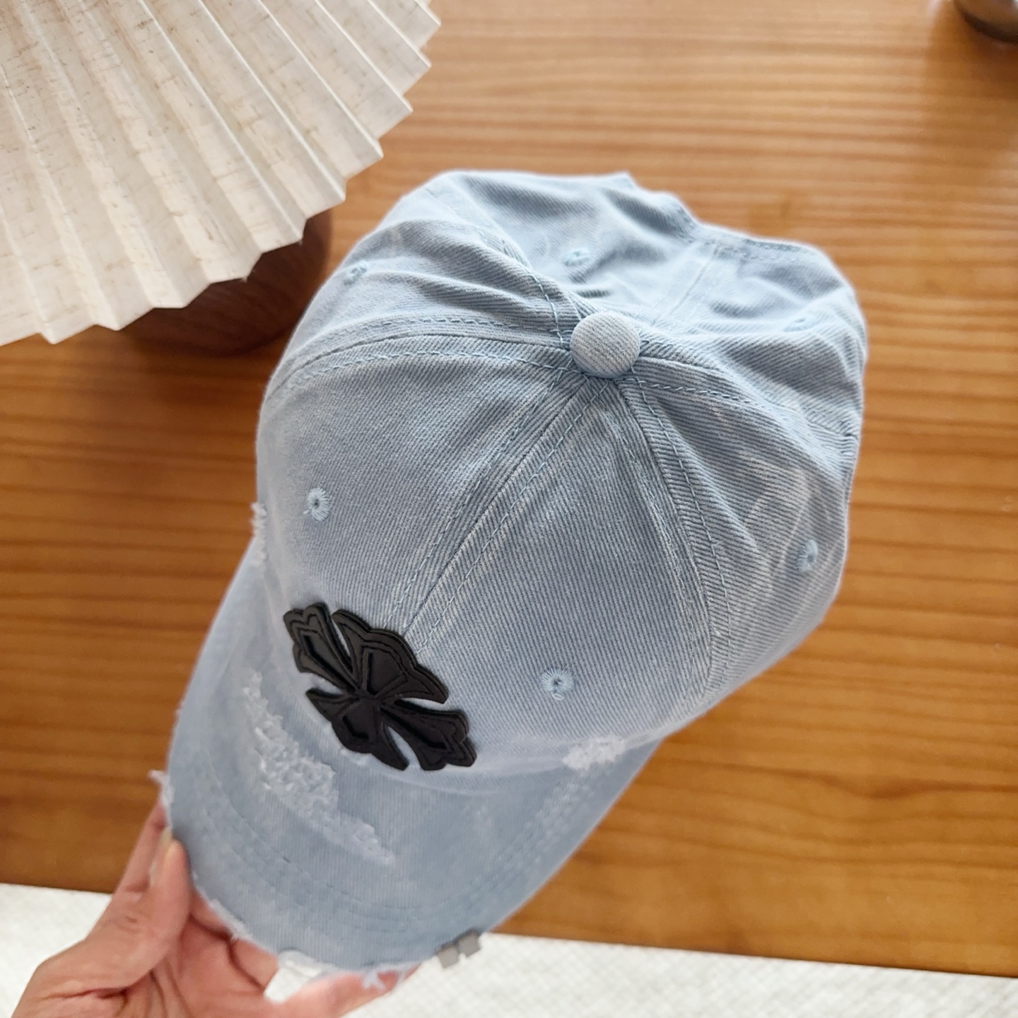 Chrome Hearts 克罗心💓早春韩版时尚复古拼色牛仔棒球帽🧢鸭舌帽