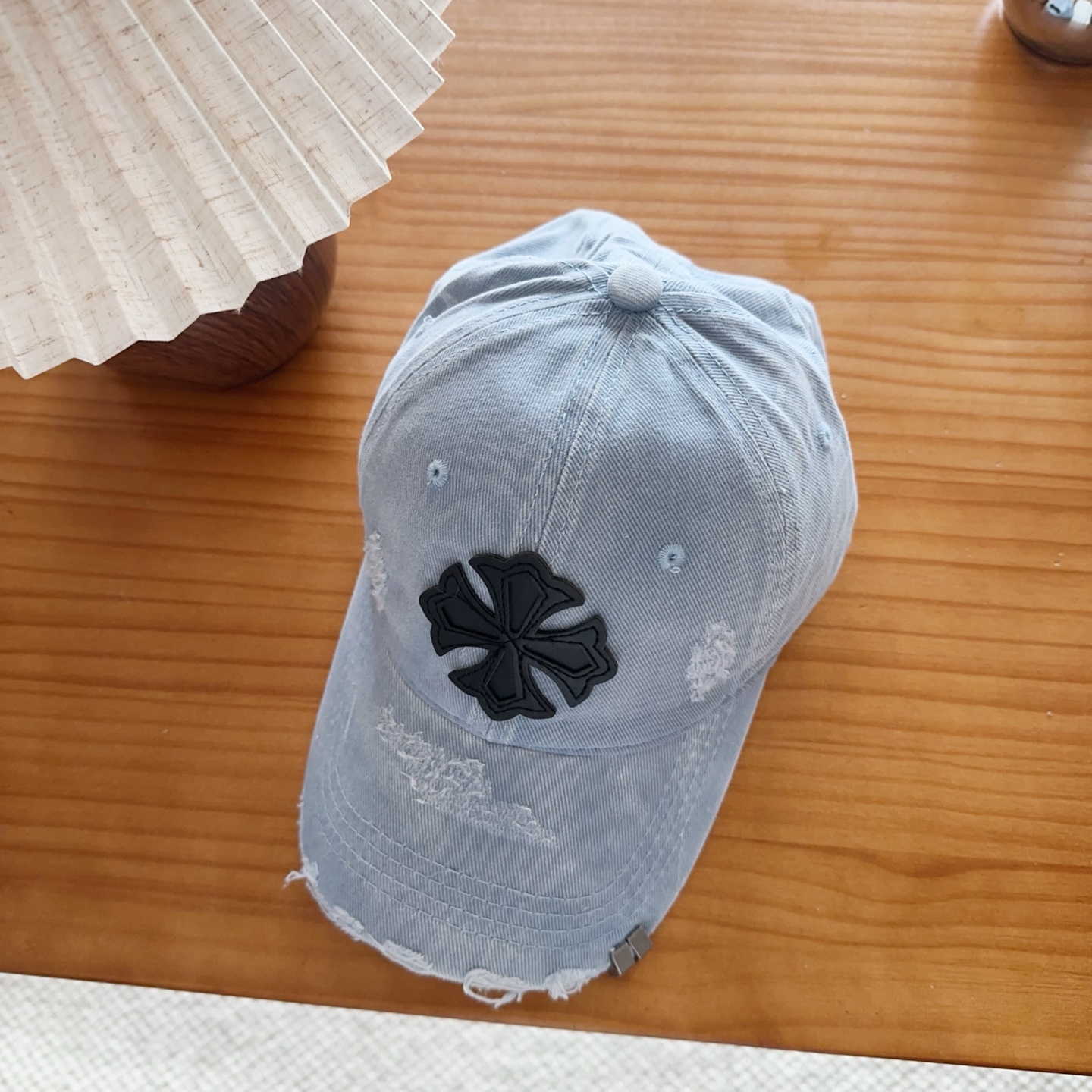 Chrome Hearts 克罗心💓早春韩版时尚复古拼色牛仔棒球帽🧢鸭舌帽
