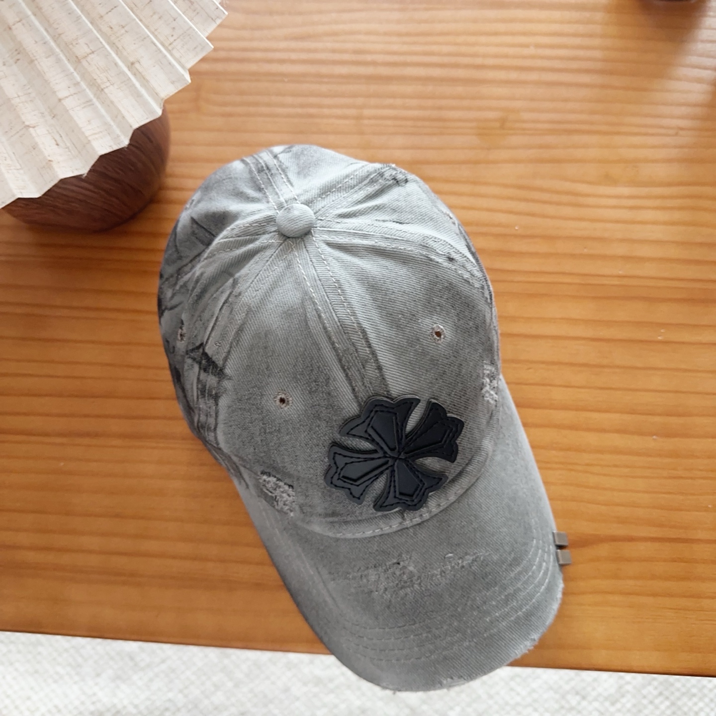 Chrome Hearts 克罗心💓早春韩版时尚复古拼色牛仔棒球帽🧢鸭舌帽