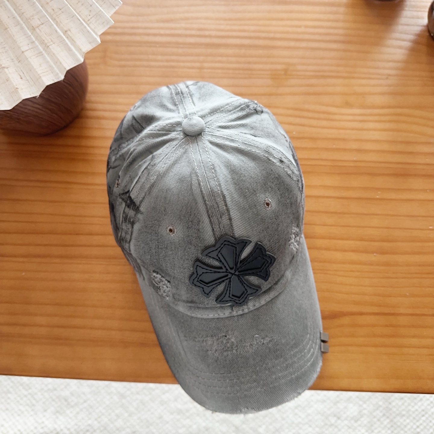 Chrome Hearts 克罗心💓早春韩版时尚复古拼色牛仔棒球帽🧢鸭舌帽