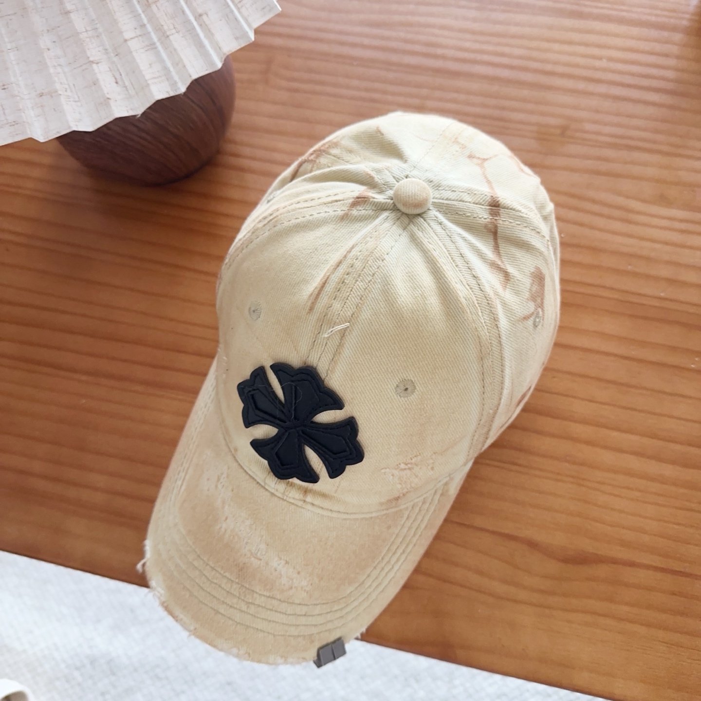 Chrome Hearts 克罗心💓早春韩版时尚复古拼色牛仔棒球帽🧢鸭舌帽