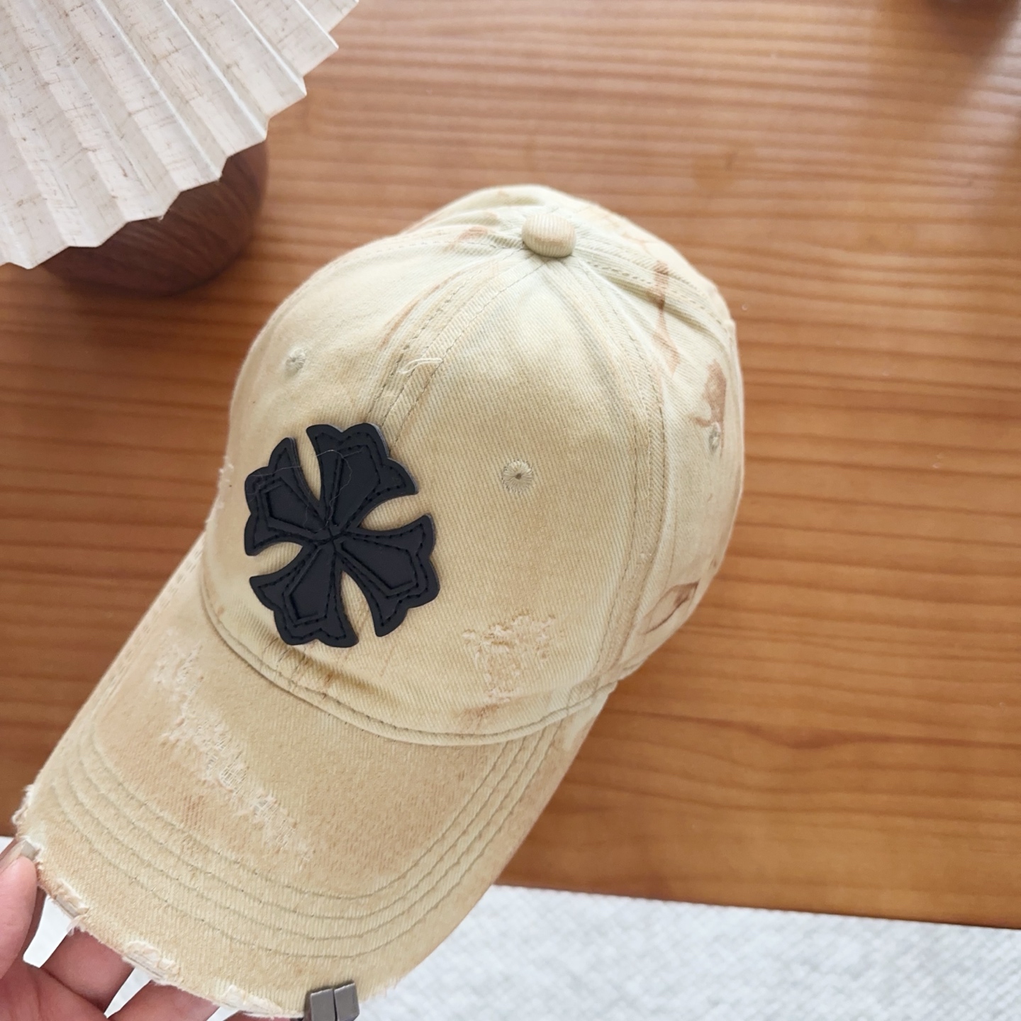Chrome Hearts 克罗心💓早春韩版时尚复古拼色牛仔棒球帽🧢鸭舌帽