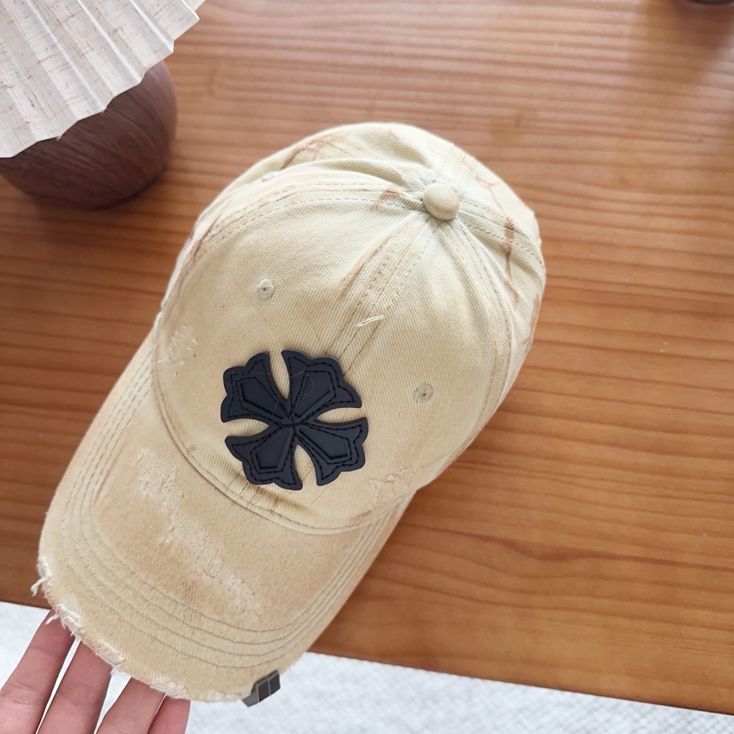 Chrome Hearts 克罗心💓早春韩版时尚复古拼色牛仔棒球帽🧢鸭舌帽