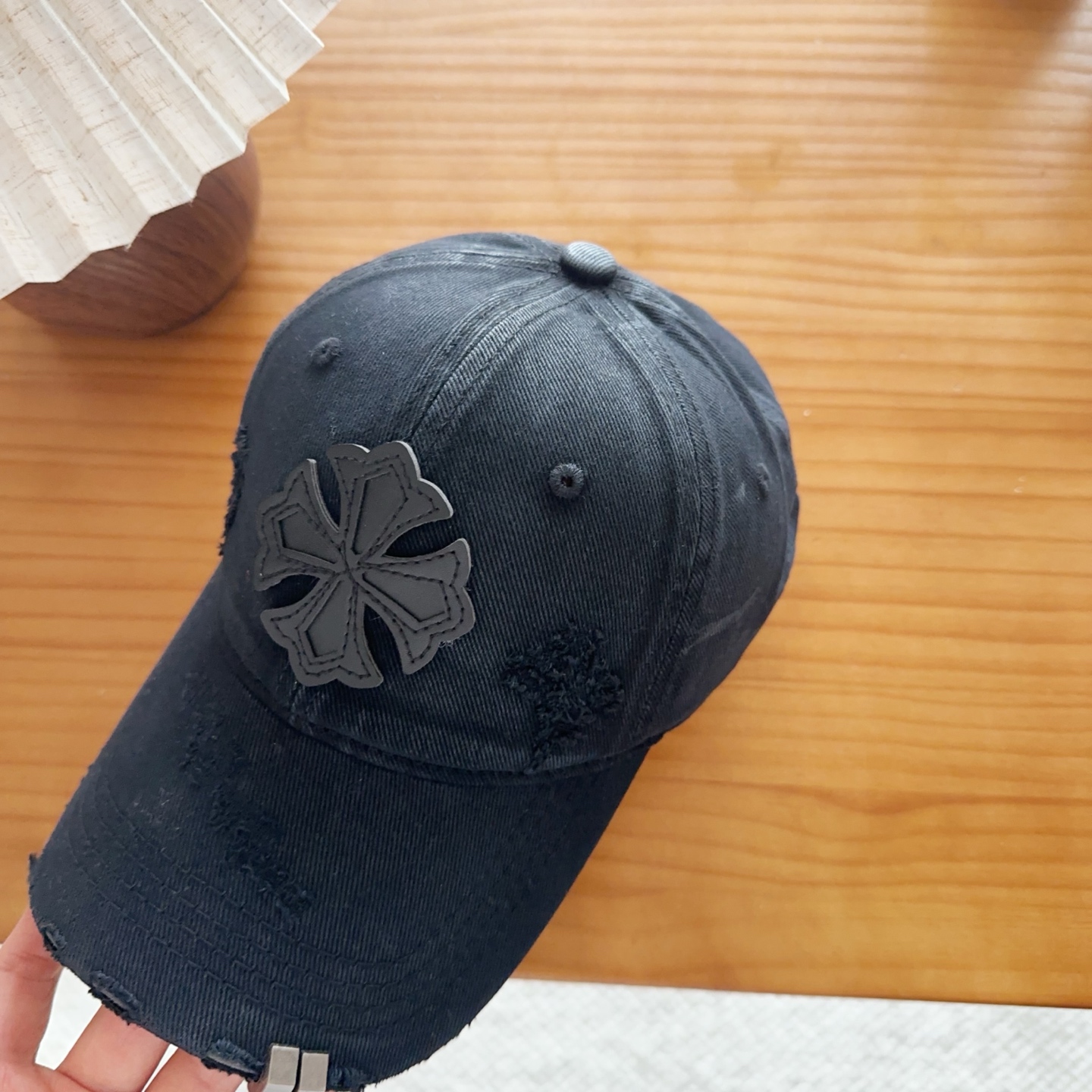 Chrome Hearts 克罗心💓早春韩版时尚复古拼色牛仔棒球帽🧢鸭舌帽