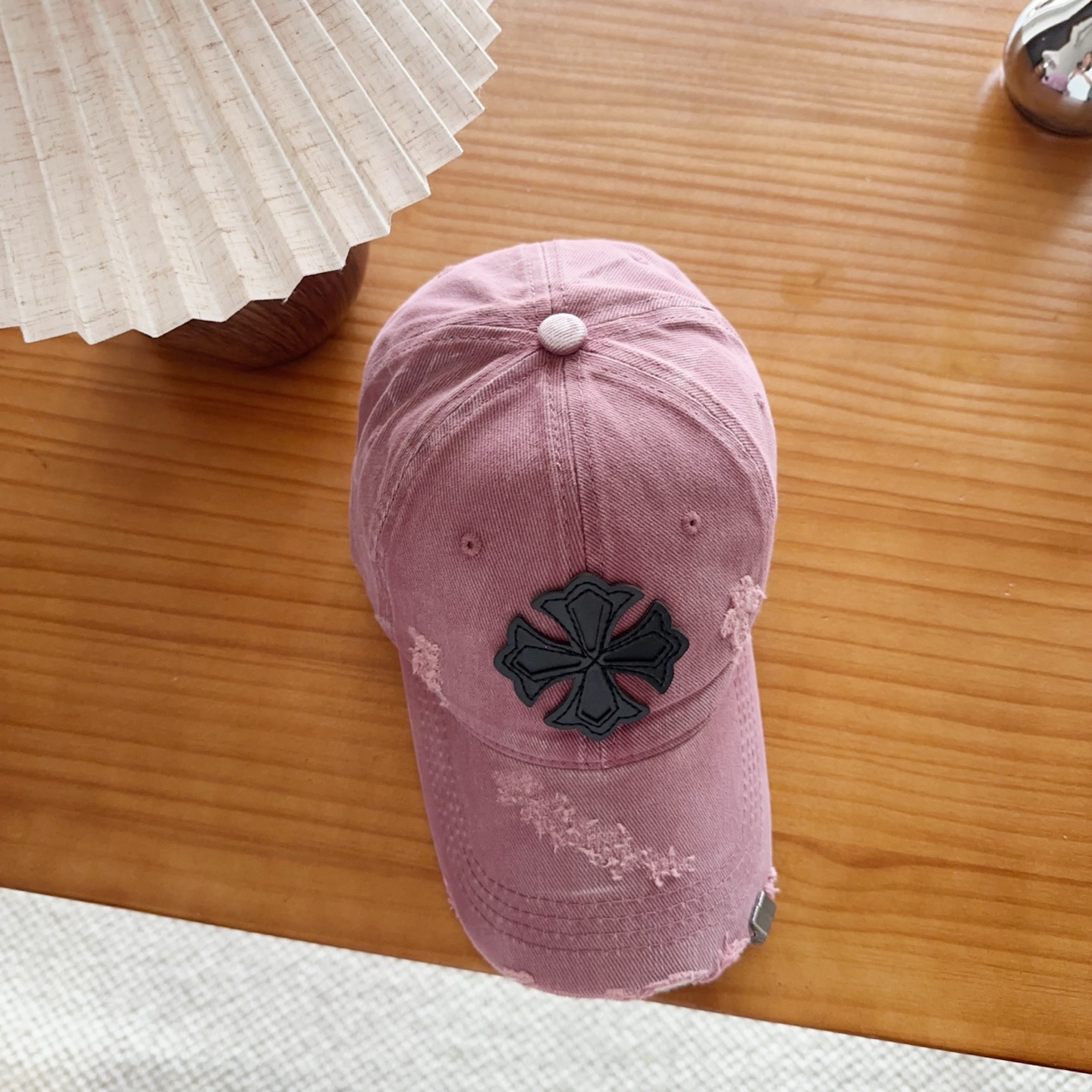 Chrome Hearts 克罗心💓早春韩版时尚复古拼色牛仔棒球帽🧢鸭舌帽