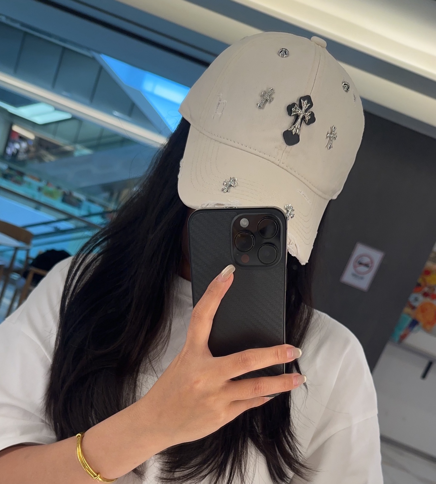 Chrome Hearts 克罗心💓早春韩版时尚复古拼色牛仔棒球帽🧢鸭舌帽