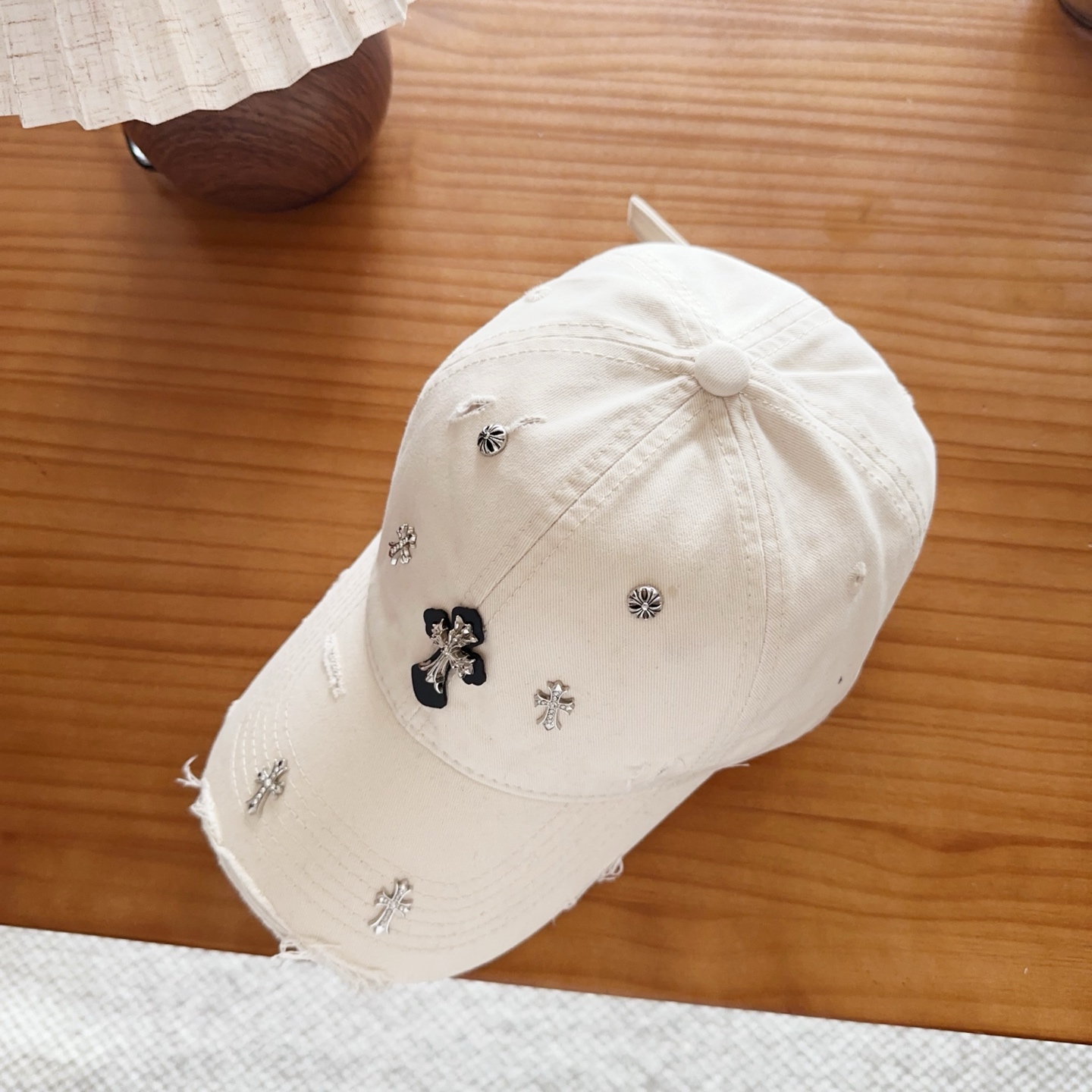 Chrome Hearts 克罗心💓早春韩版时尚复古拼色牛仔棒球帽🧢鸭舌帽