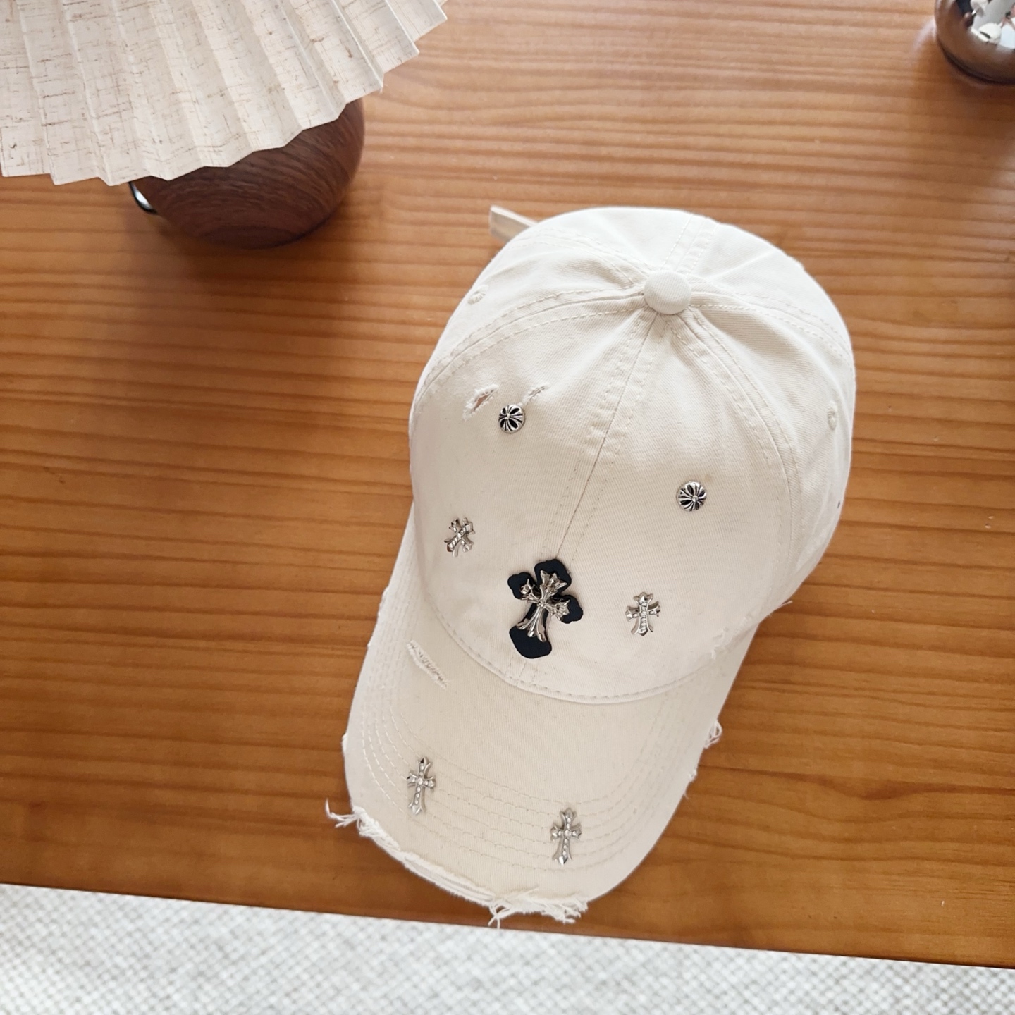 Chrome Hearts 克罗心💓早春韩版时尚复古拼色牛仔棒球帽🧢鸭舌帽