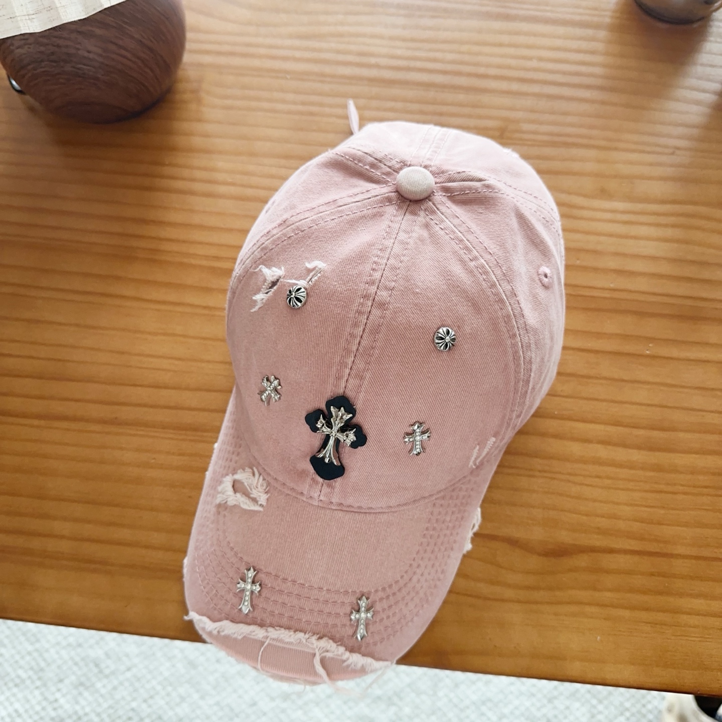 Chrome Hearts 克罗心💓早春韩版时尚复古拼色牛仔棒球帽🧢鸭舌帽