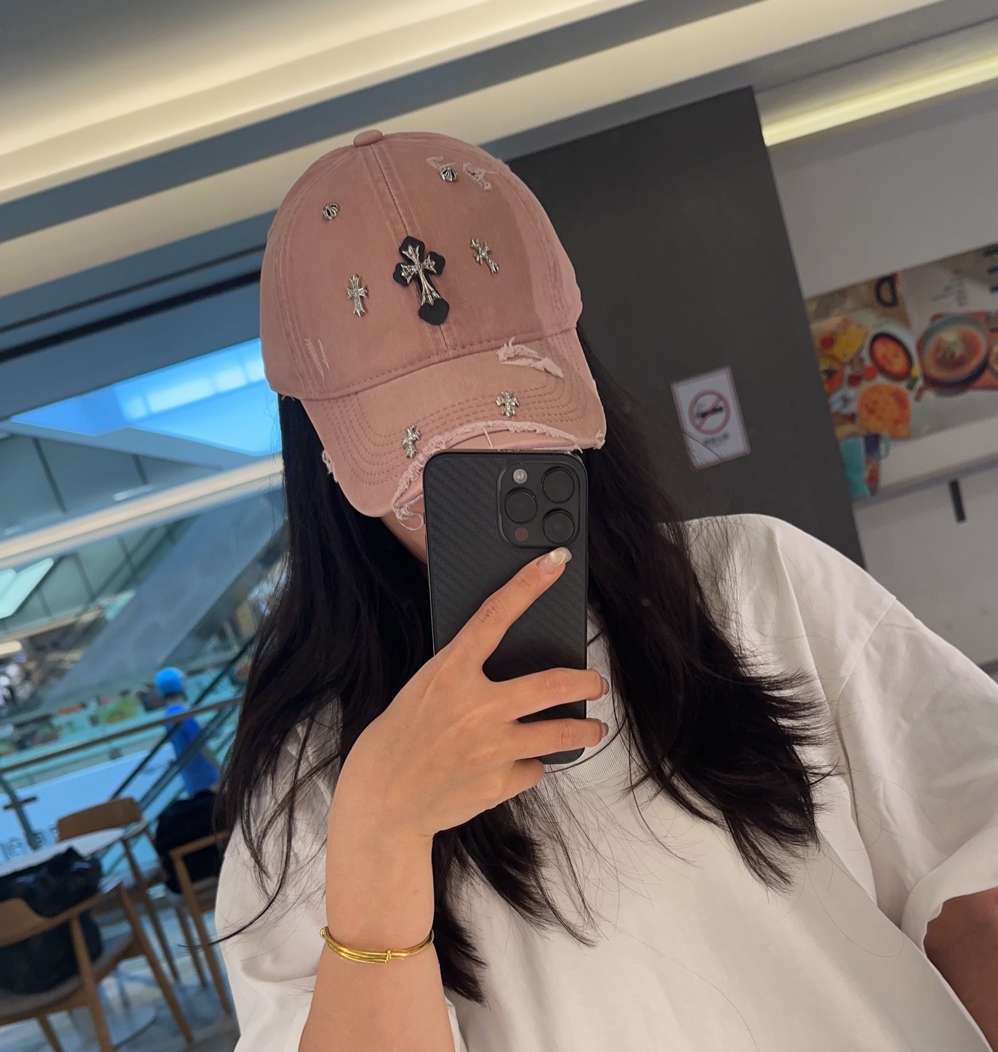 Chrome Hearts 克罗心💓早春韩版时尚复古拼色牛仔棒球帽🧢鸭舌帽
