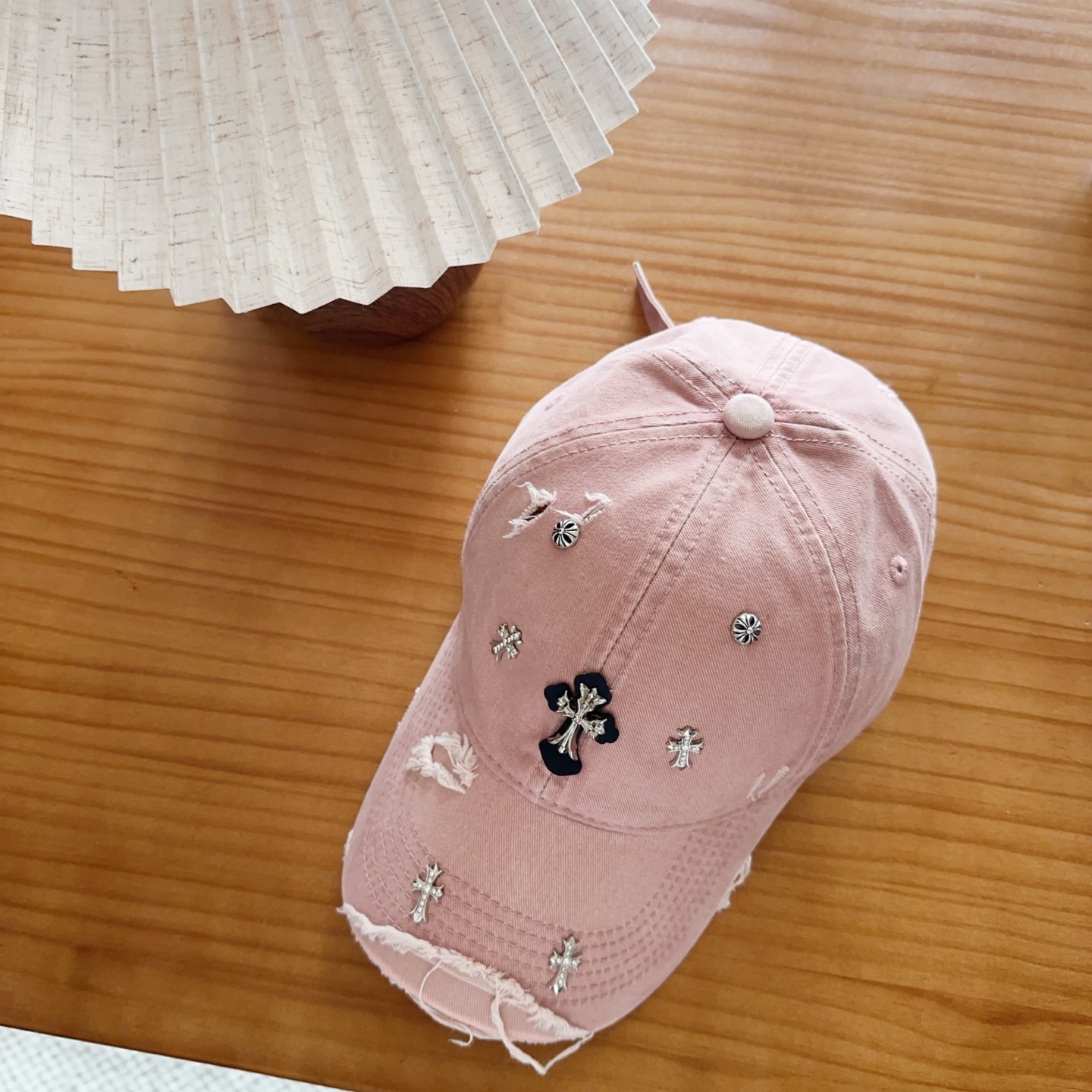 Chrome Hearts 克罗心💓早春韩版时尚复古拼色牛仔棒球帽🧢鸭舌帽