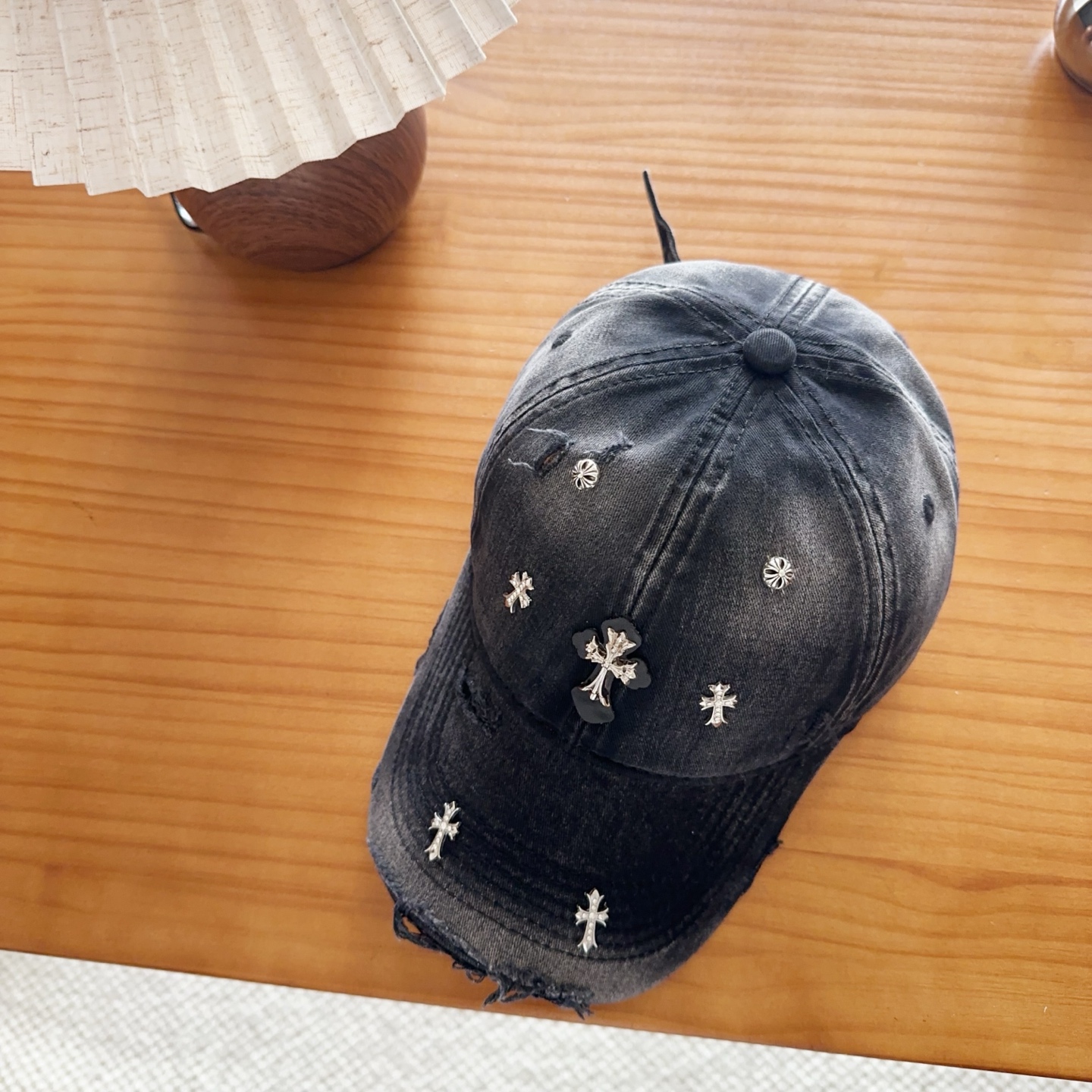 Chrome Hearts 克罗心💓早春韩版时尚复古拼色牛仔棒球帽🧢鸭舌帽
