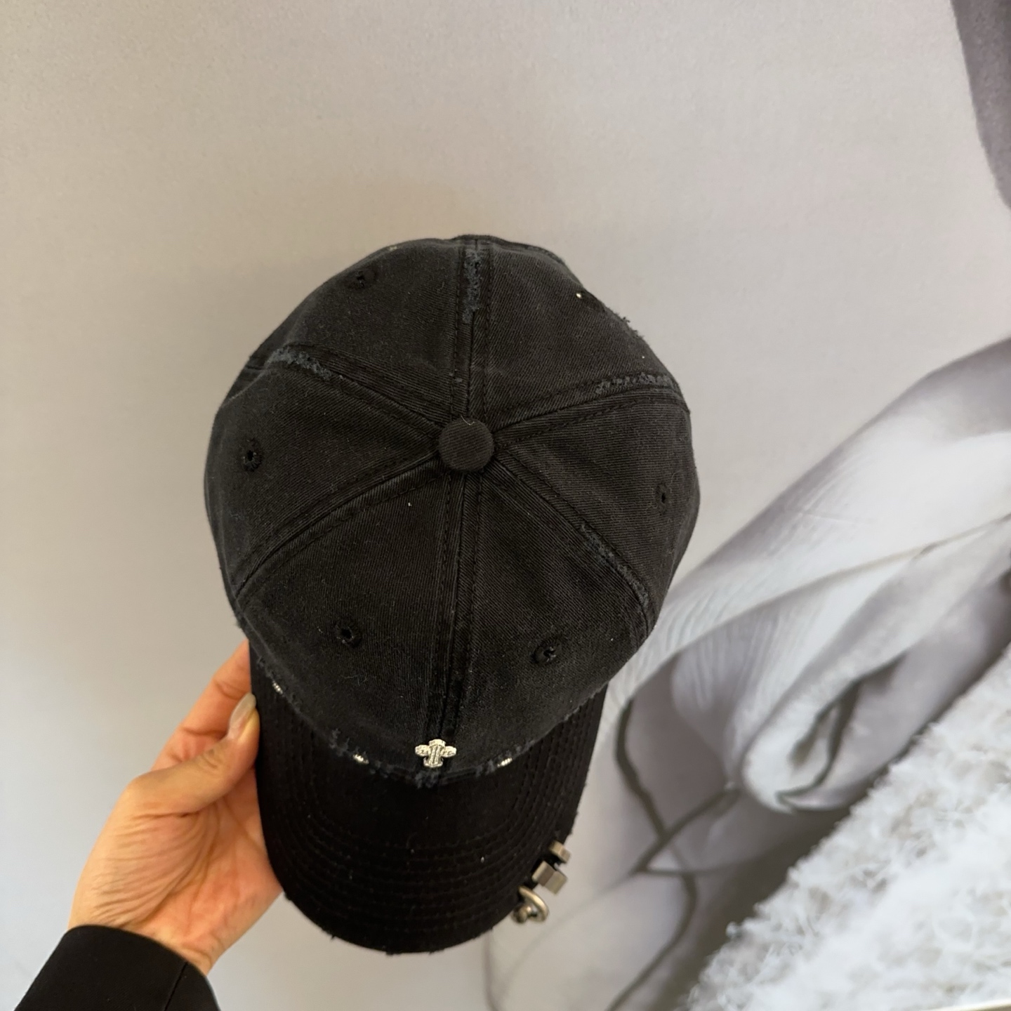 Chrome Hearts 克罗心💓早春韩版时尚复古拼色牛仔棒球帽🧢鸭舌帽