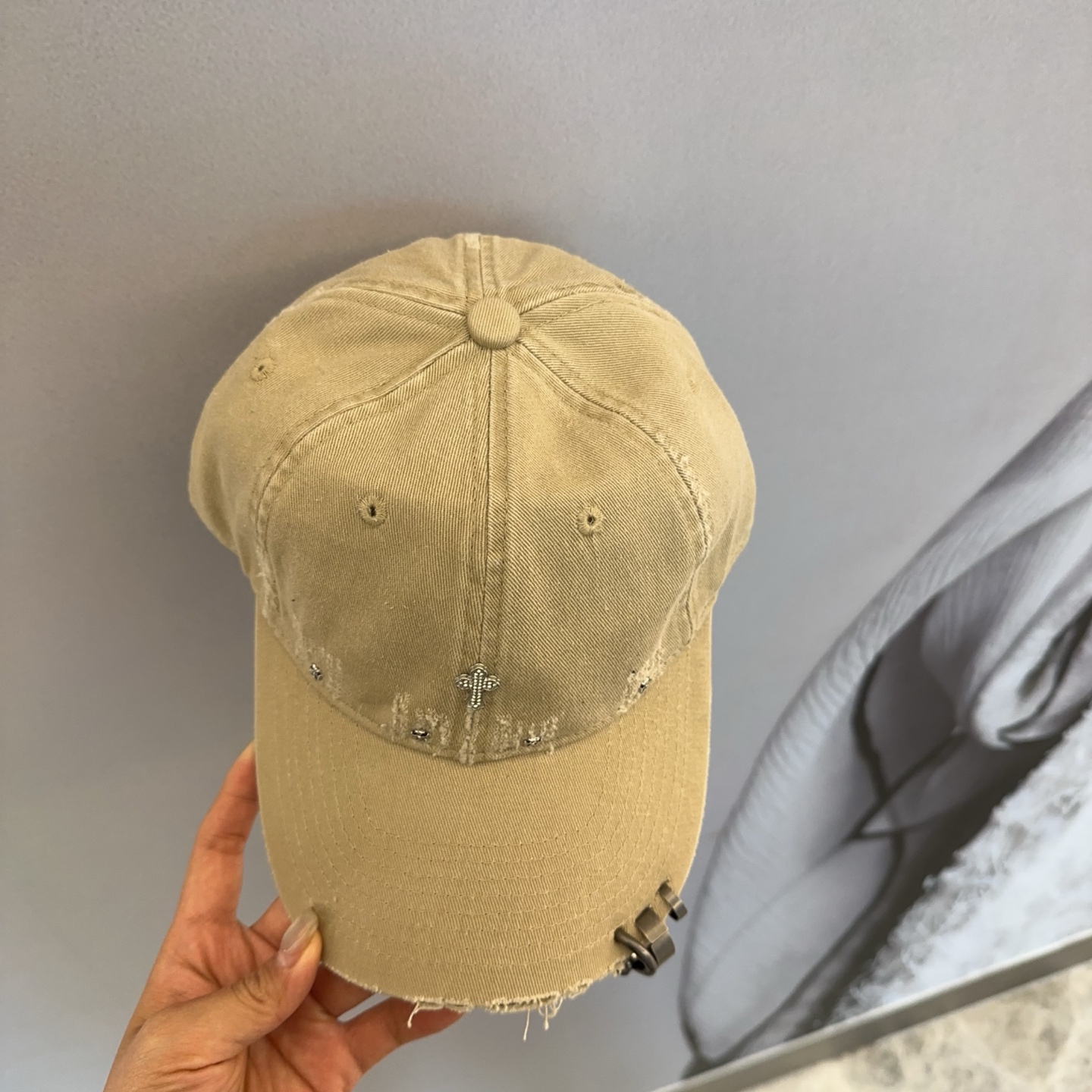 Chrome Hearts 克罗心💓早春韩版时尚复古拼色牛仔棒球帽🧢鸭舌帽