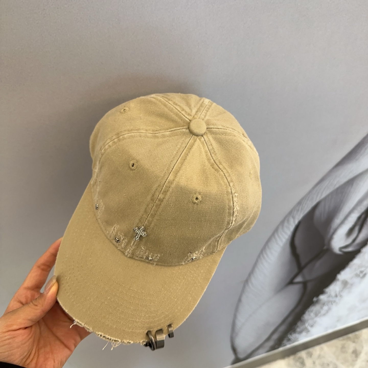 Chrome Hearts 克罗心💓早春韩版时尚复古拼色牛仔棒球帽🧢鸭舌帽