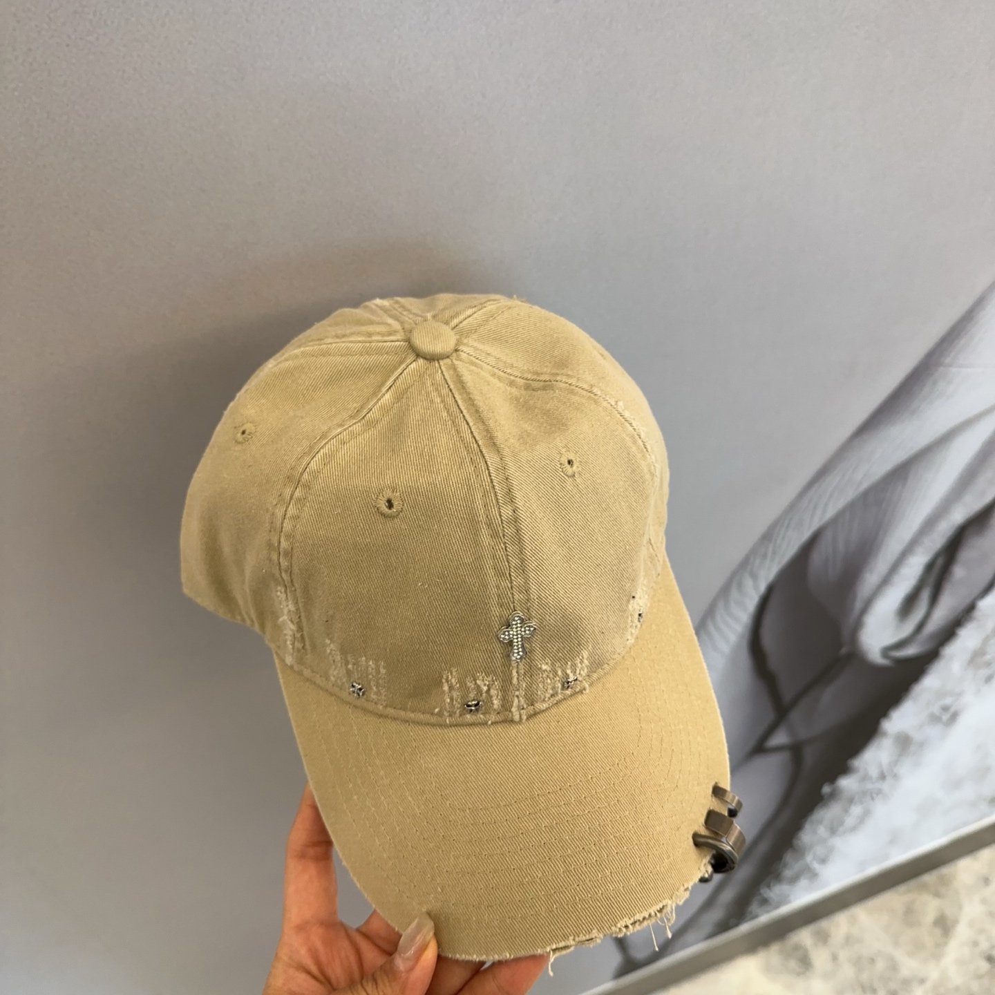 Chrome Hearts 克罗心💓早春韩版时尚复古拼色牛仔棒球帽🧢鸭舌帽