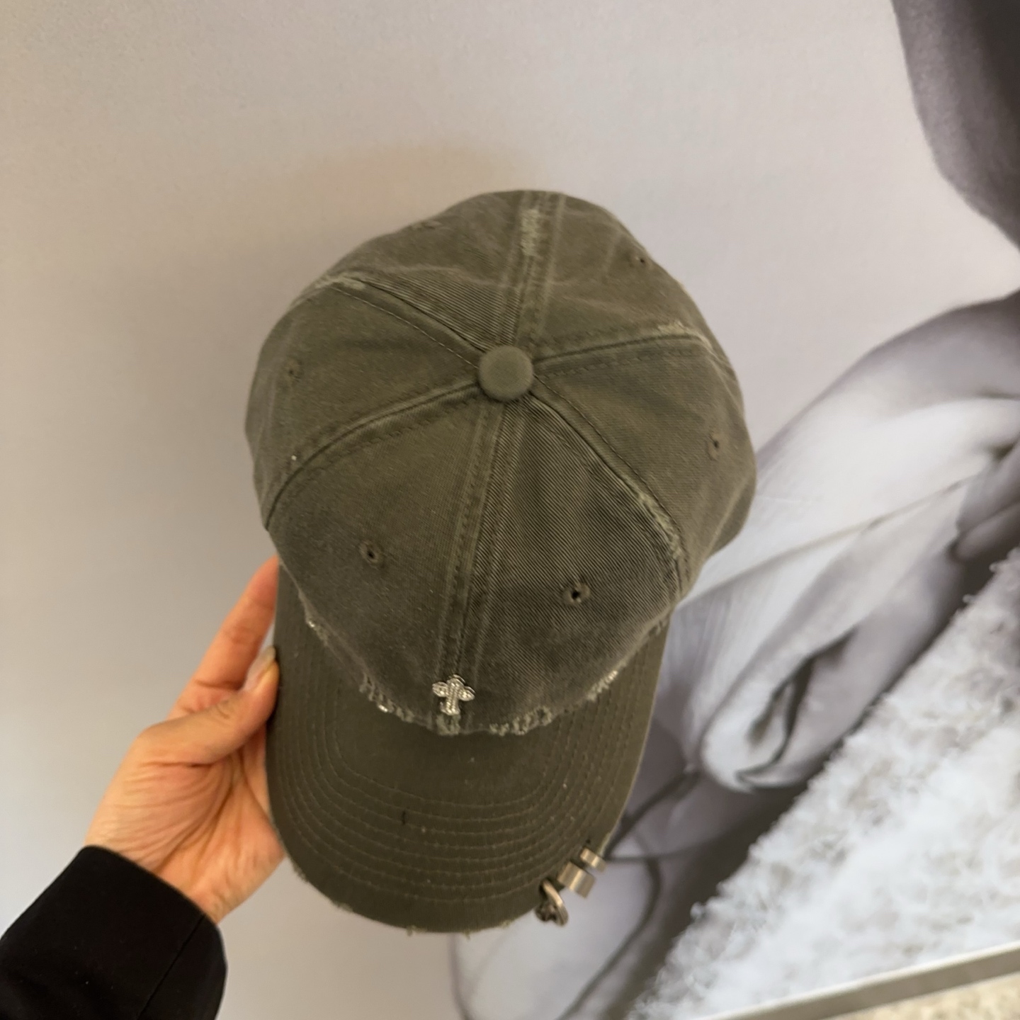 Chrome Hearts 克罗心💓早春韩版时尚复古拼色牛仔棒球帽🧢鸭舌帽