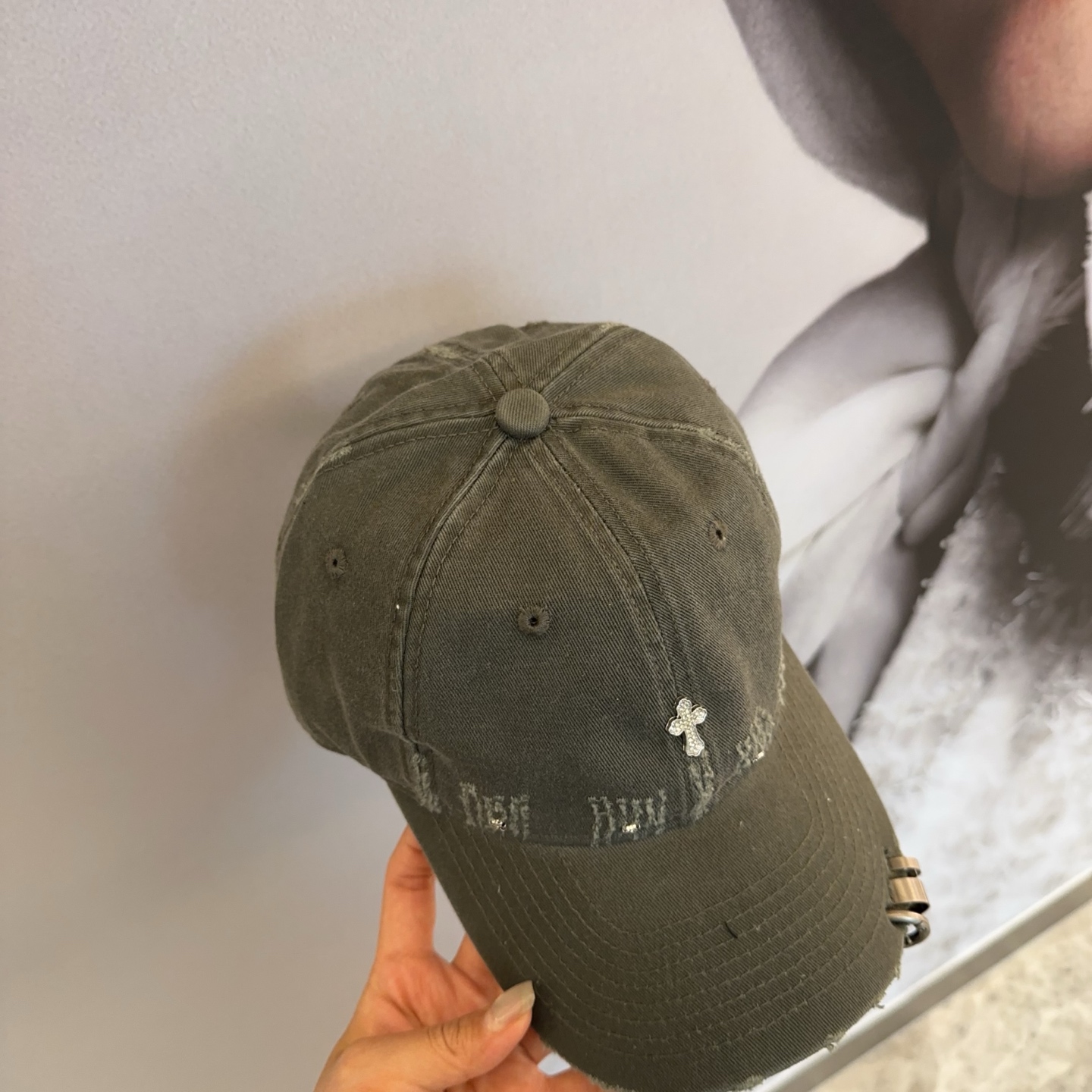 Chrome Hearts 克罗心💓早春韩版时尚复古拼色牛仔棒球帽🧢鸭舌帽