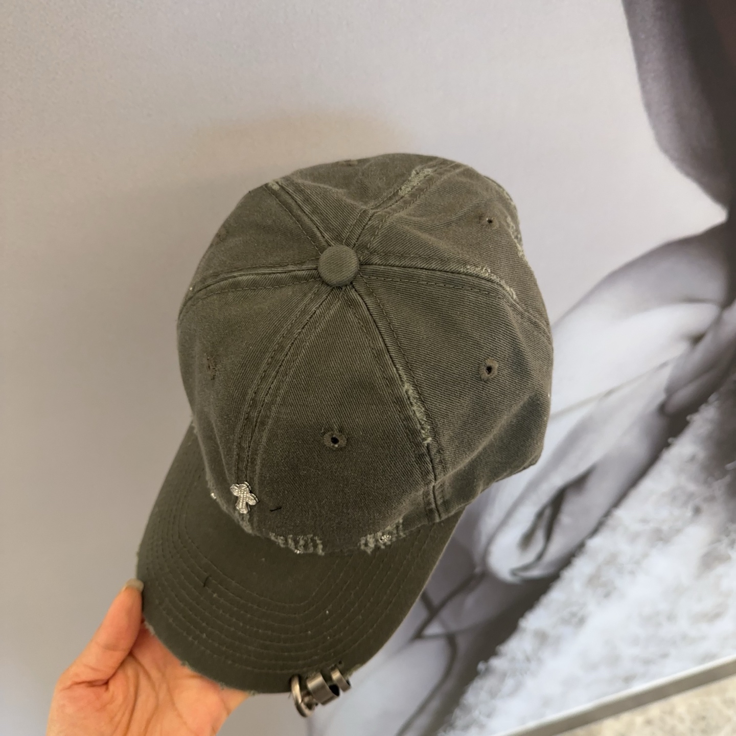 Chrome Hearts 克罗心💓早春韩版时尚复古拼色牛仔棒球帽🧢鸭舌帽
