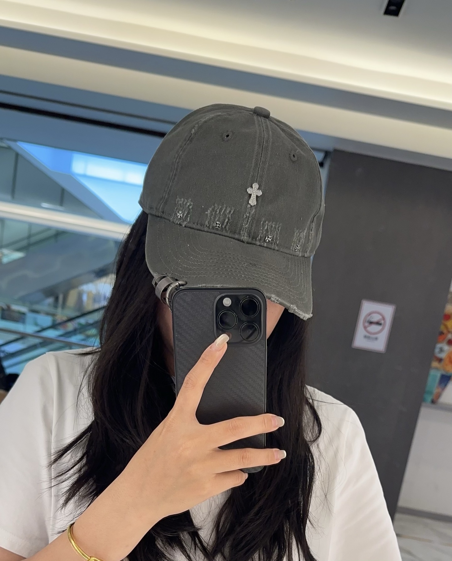 Chrome Hearts 克罗心💓早春韩版时尚复古拼色牛仔棒球帽🧢鸭舌帽