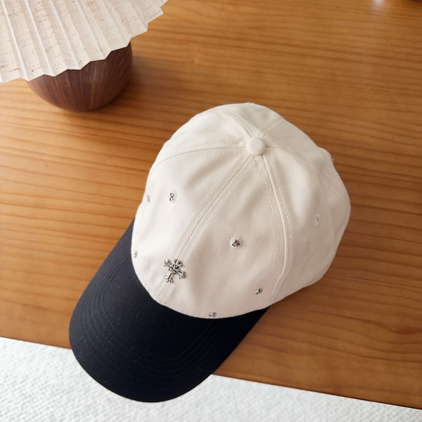 Chrome Hearts 克罗心💓早春韩版时尚复古做旧破洞帽子磨损设计百搭棒球帽鸭舌帽