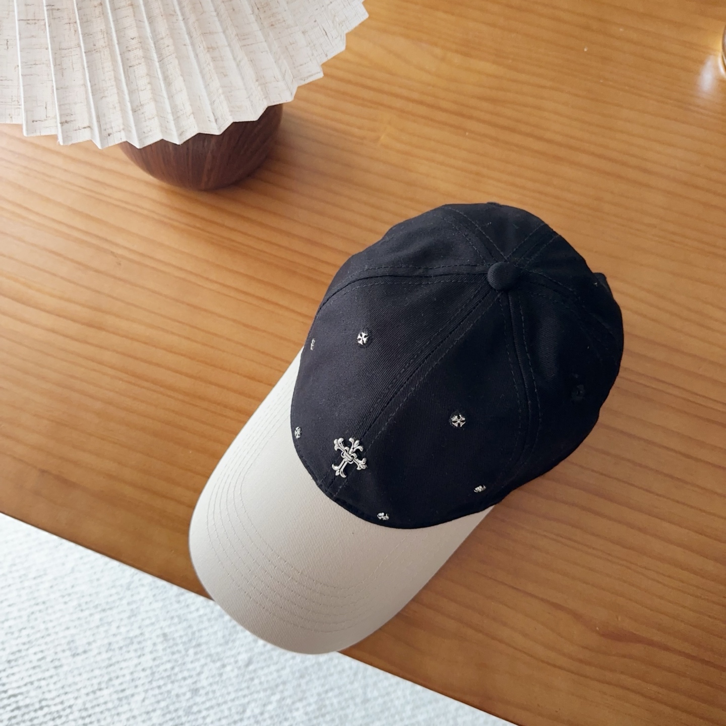 Chrome Hearts 克罗心💓早春韩版时尚复古做旧破洞帽子磨损设计百搭棒球帽鸭舌帽