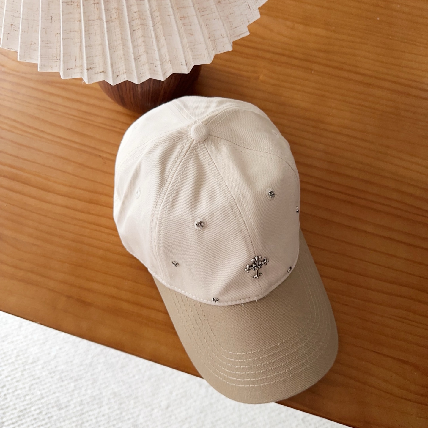 Chrome Hearts 克罗心💓早春韩版时尚复古做旧破洞帽子磨损设计百搭棒球帽鸭舌帽